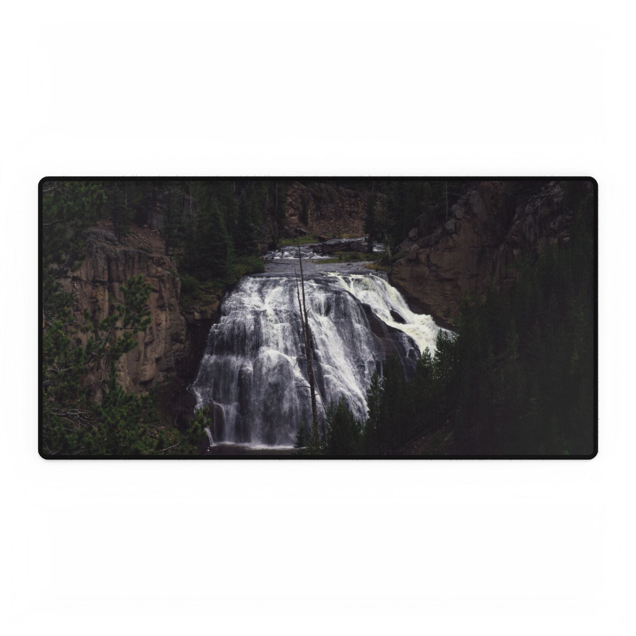 Premium Mouse Pad & Desk Mat | Gibbon Falls | Yellowstone National Park | My Blu Horizon