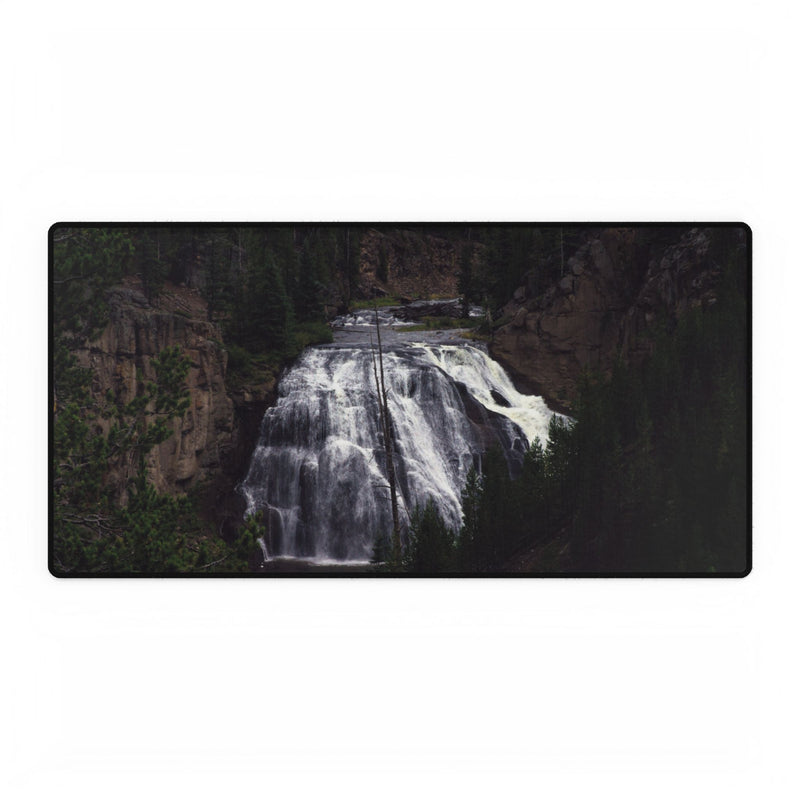 Premium Mouse Pad & Desk Mat | Gibbon Falls | Yellowstone National Park | My Blu Horizon