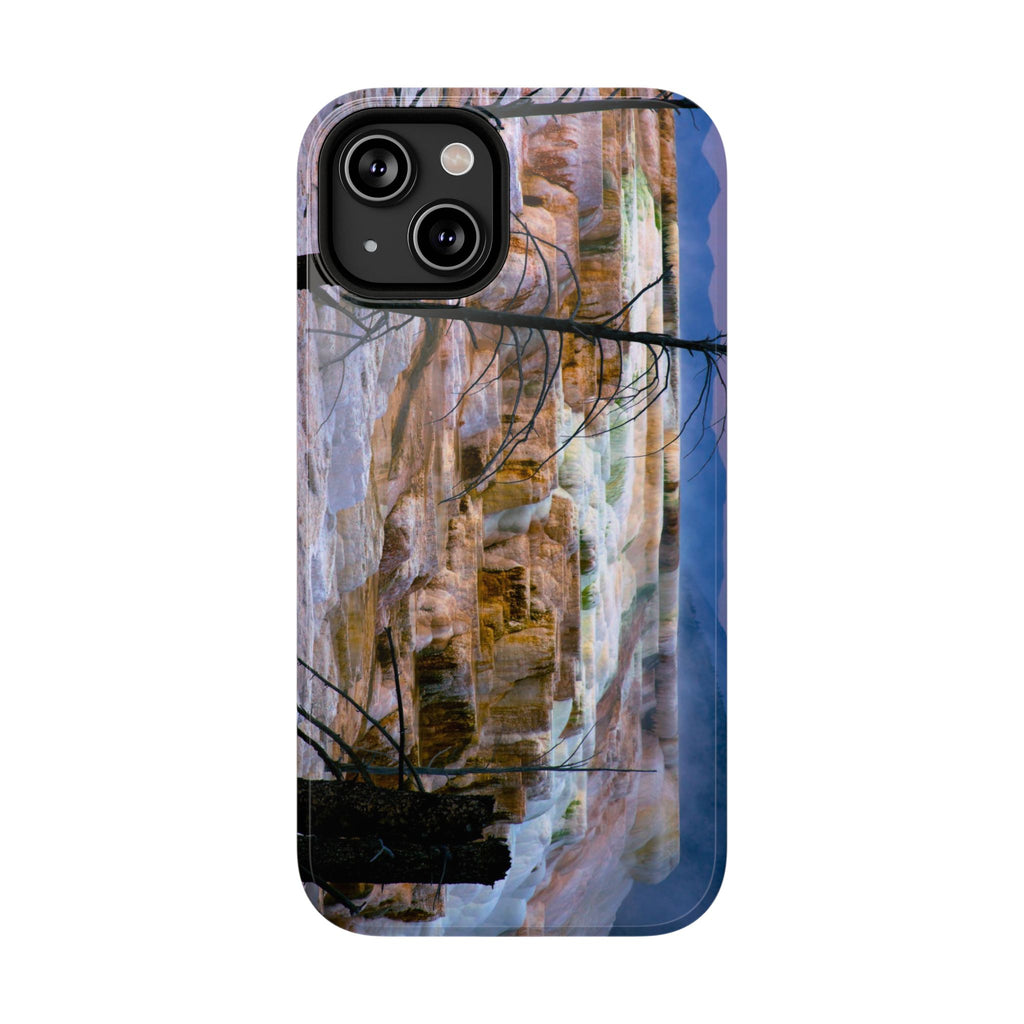 Phone Case - Mammoth Hot Springs Yellowstone - My Blu Horizon