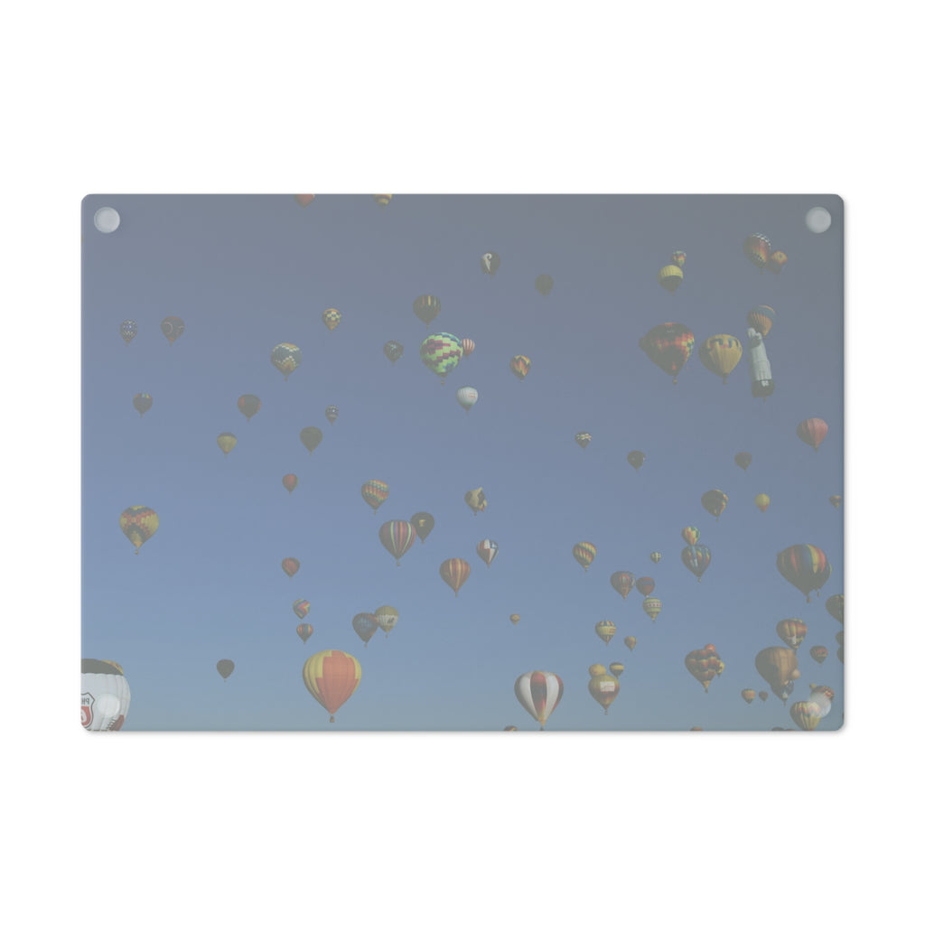 Tempered Glass Cutting Board - Balloon Fiesta Mass Ascension Box - My Blu Horizon