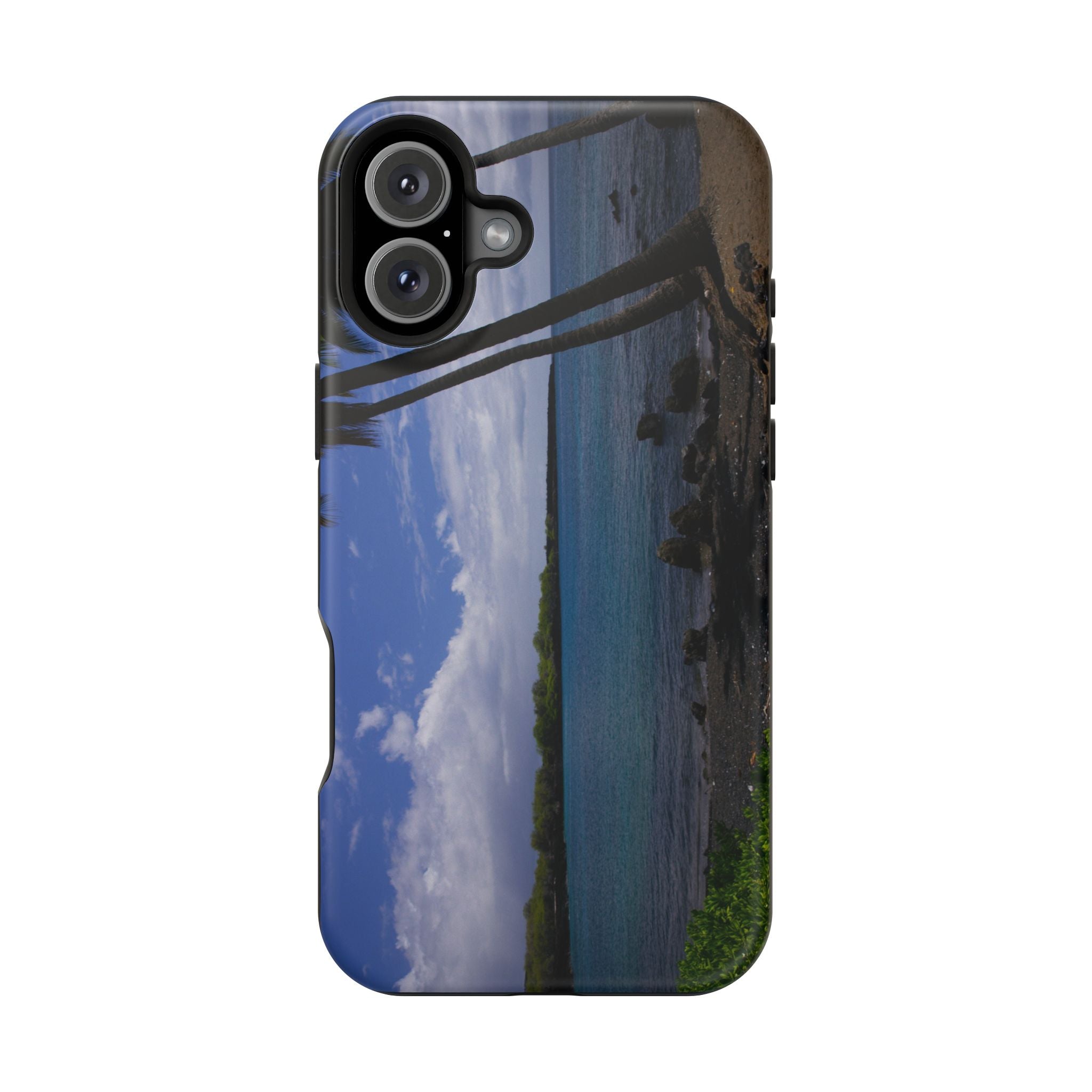 iPhone MagSafe Case | Big Island Black Sand and Blue Ocean | Hawaii | My Blu Horizon