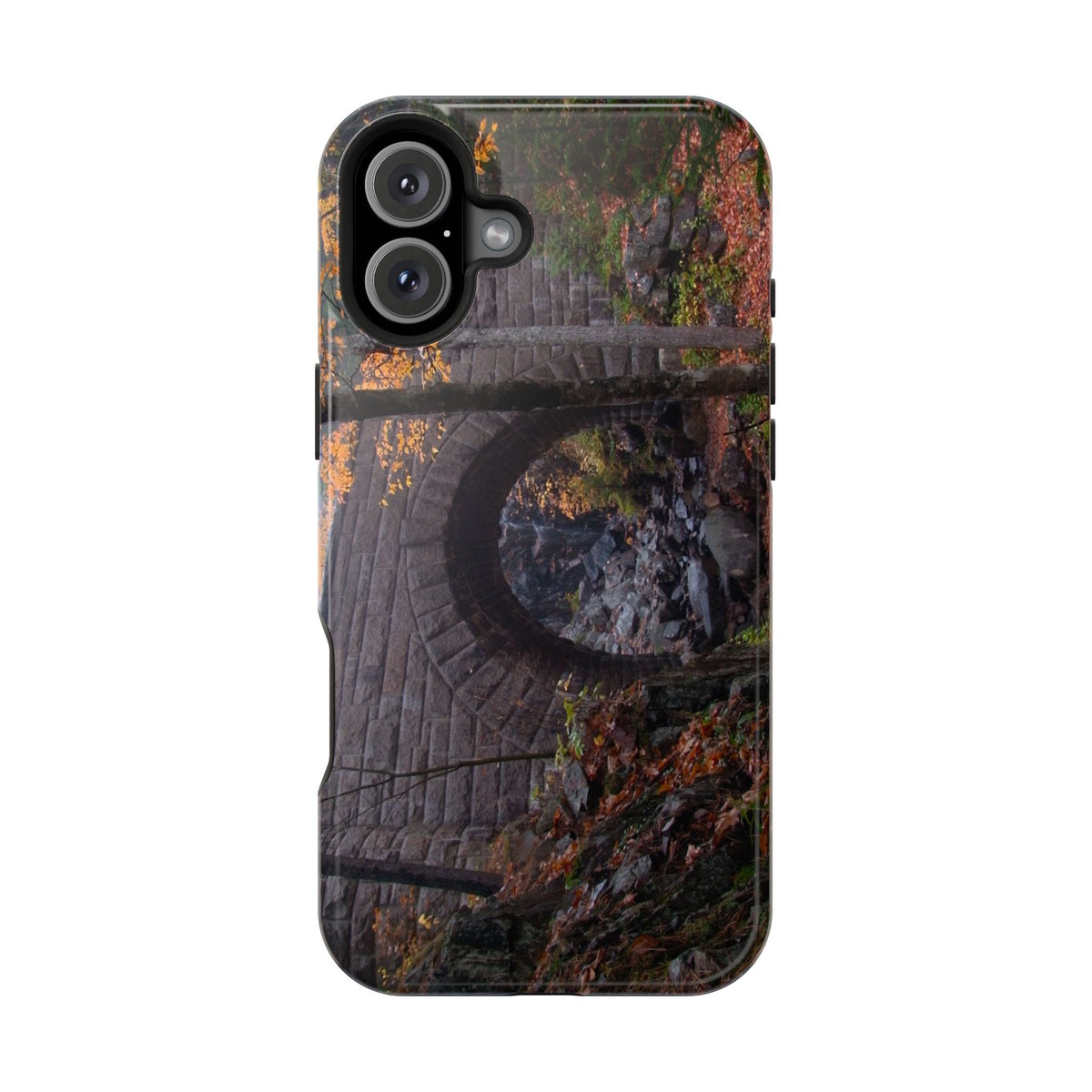 Phone Case  | Waterfall Bridge Fall | Acadia National Park | My Blu Horizon