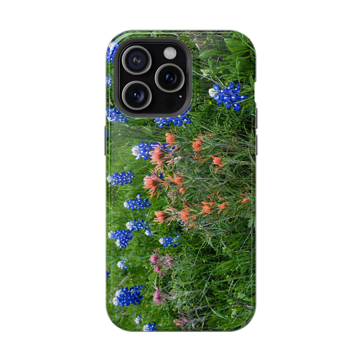 iPhone MagSafe Case | Texas Bluebonnets and Peach Indian Paintbrushes | My Blu Horizon