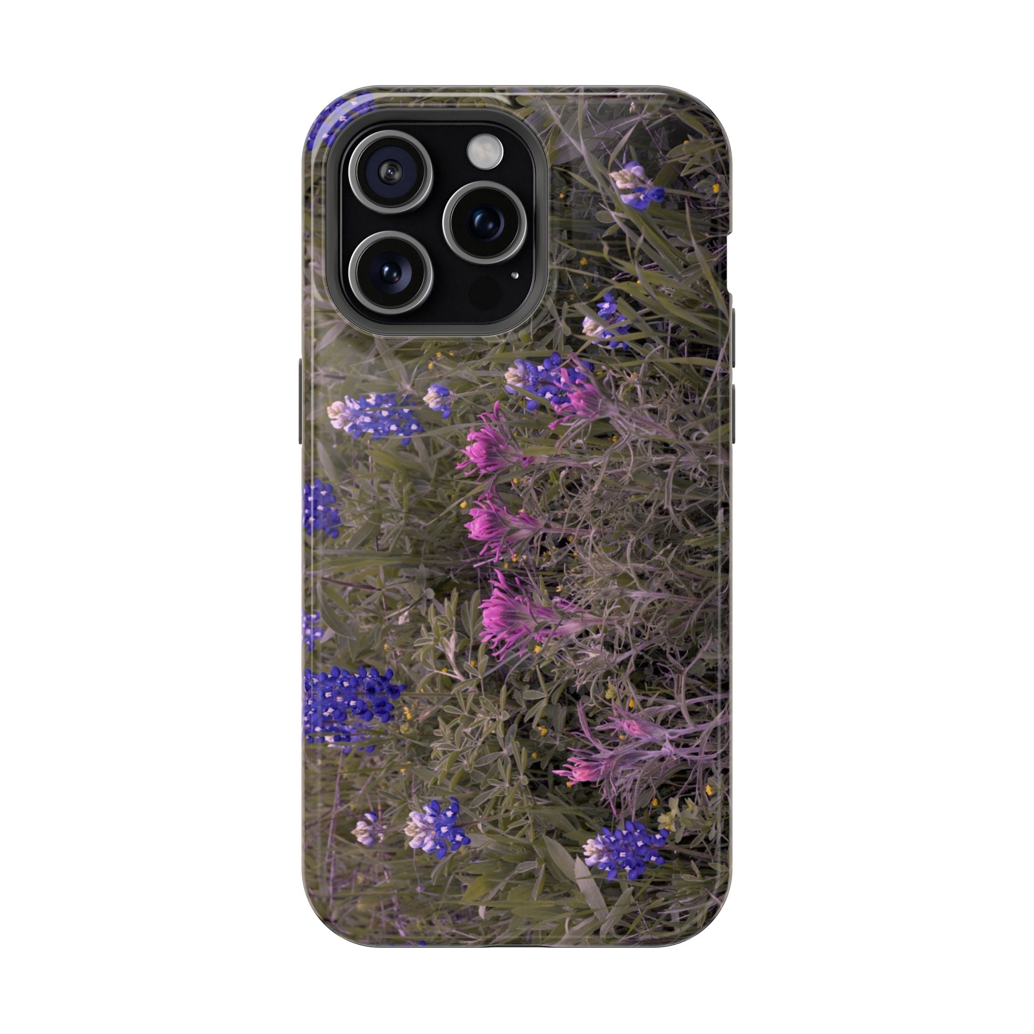 Phone Case - Texas Icons, Bluebonnets and Paintbrushes - My Blu Horizon