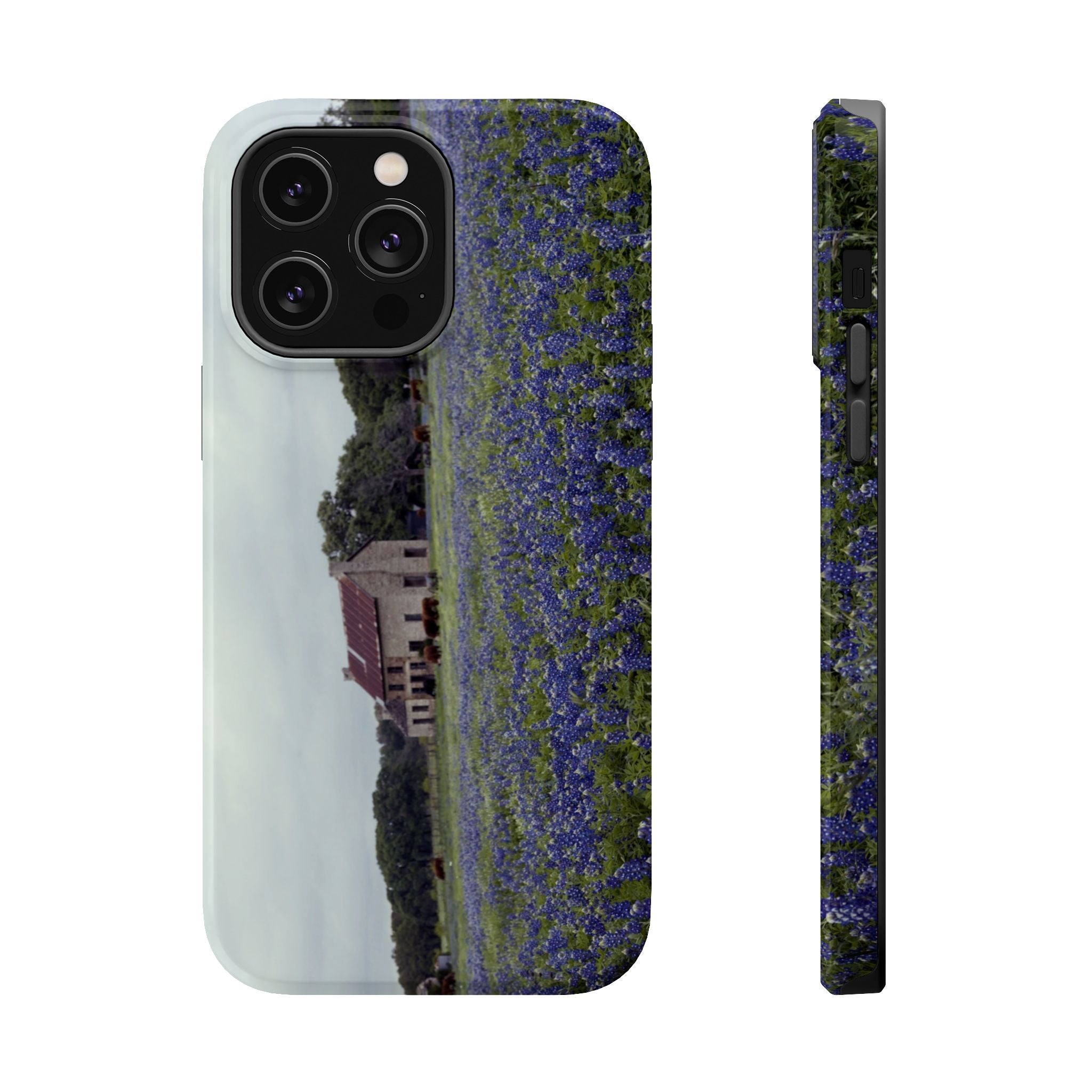 Iphone MagSafe Case - Marble Falls Bluebonnet House - My Blu Horizon