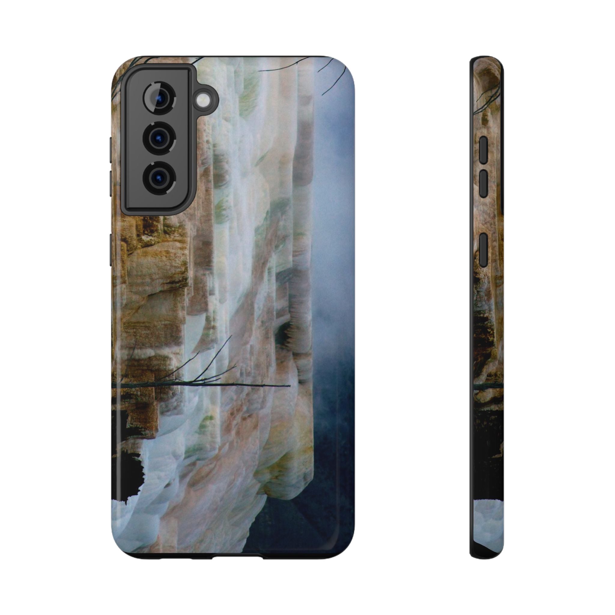 Phone Case - Mammoth Hot Springs Yellowstone - My Blu Horizon