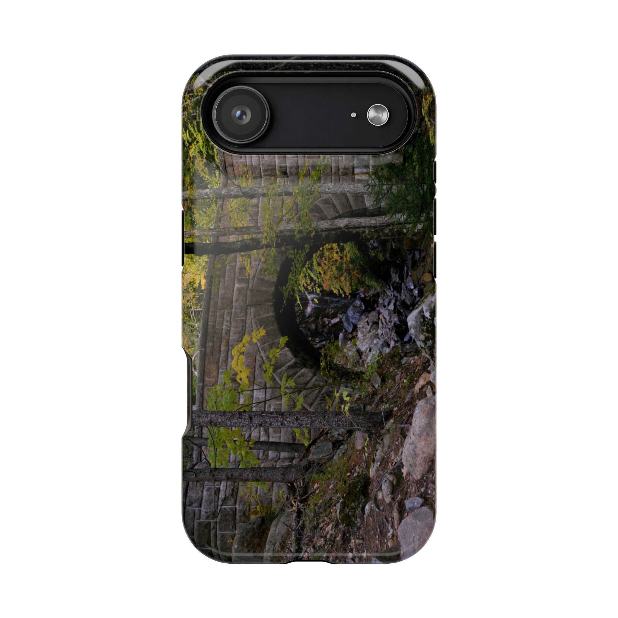Phone Case | Waterfall Bridge Summer | Acadia National Park | My Blu Horizon