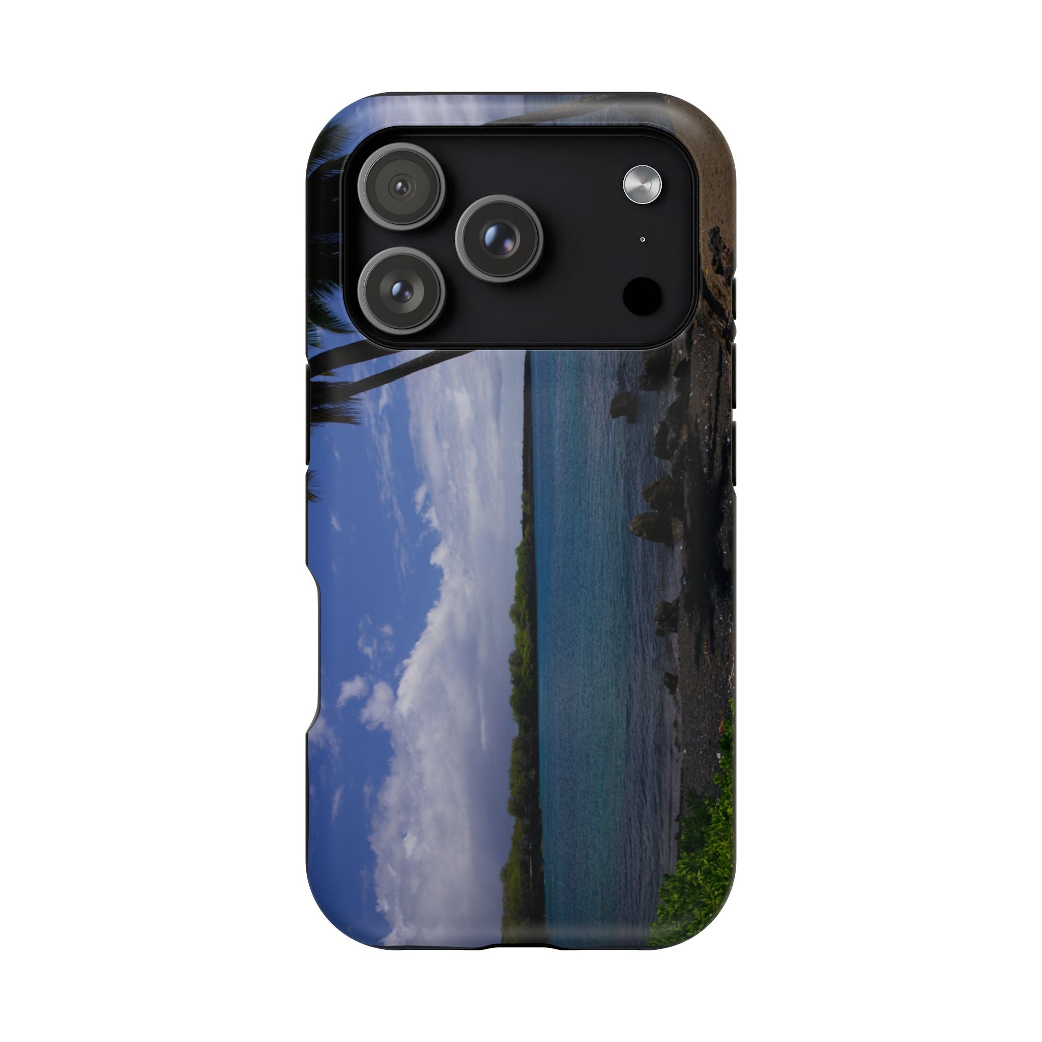 iPhone MagSafe Case | Big Island Black Sand and Blue Ocean | Hawaii | My Blu Horizon