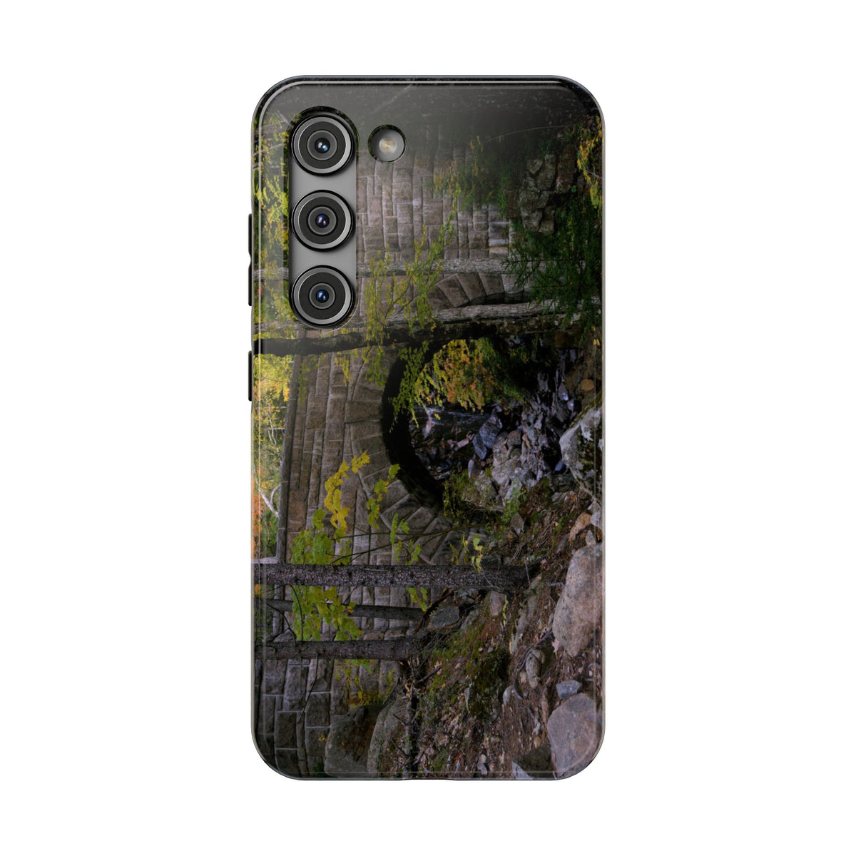Phone Case | Waterfall Bridge Summer | Acadia National Park | My Blu Horizon
