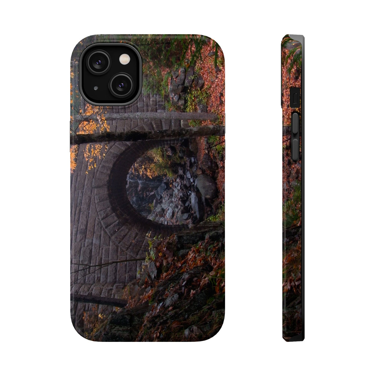 iPhone MagSafe Case | Waterfall Bridge Fall | Acadia National Park | My Blu Horizon