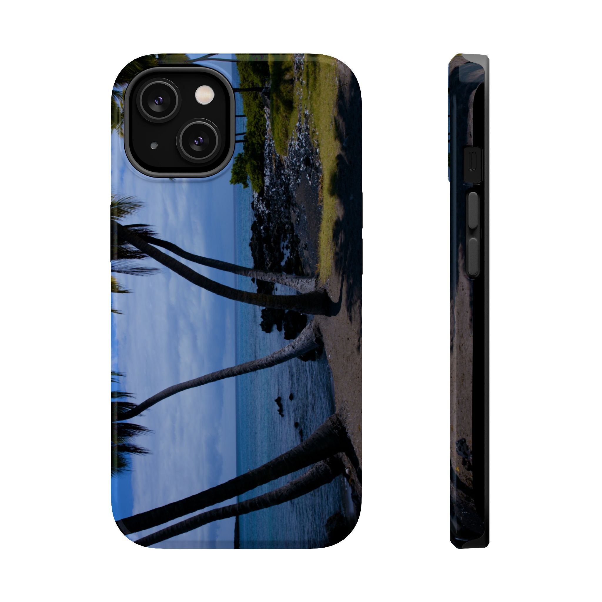 Iphone MagSafe Case - Hawaiian Beach and Palm Trees - My Blu Horizon