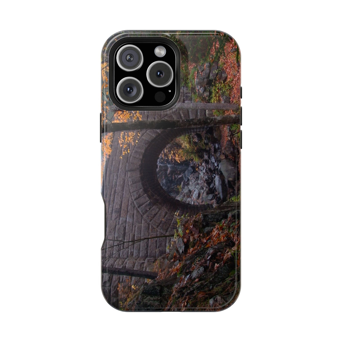 Phone Case  | Waterfall Bridge Fall | Acadia National Park | My Blu Horizon