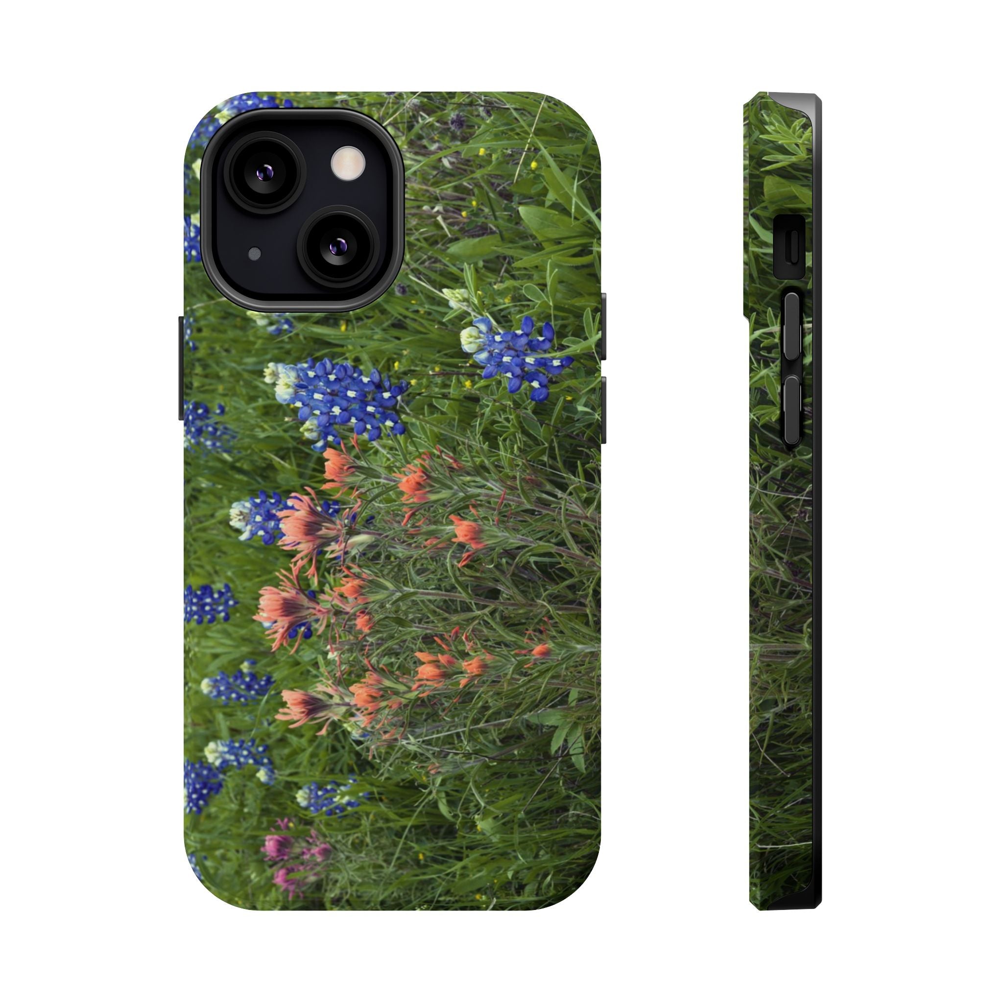 Iphone MagSafe Case - Bluebonnets and Indian Paintbrushes - My Blu Horizon
