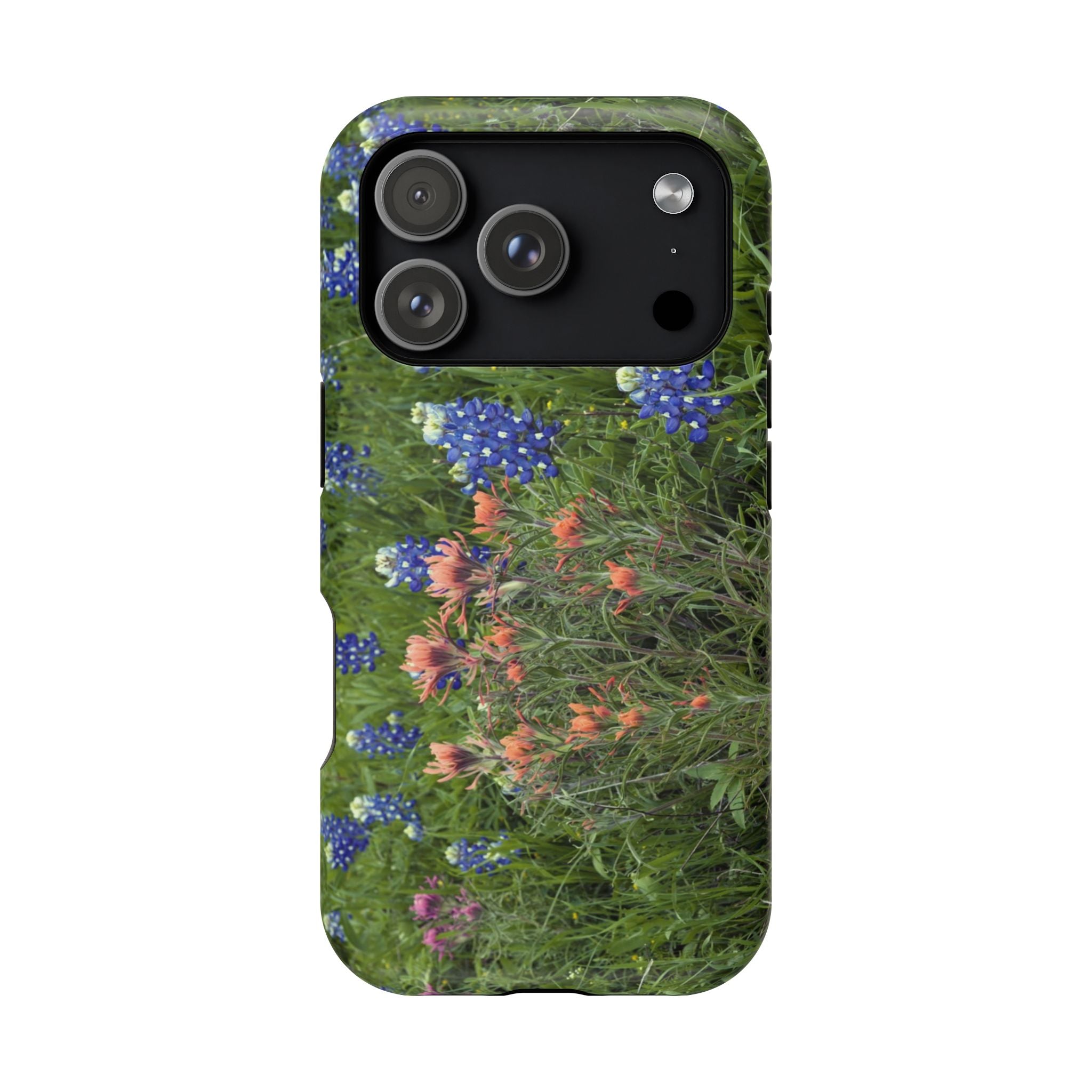 Iphone MagSafe Case - Bluebonnets and Indian Paintbrushes - My Blu Horizon