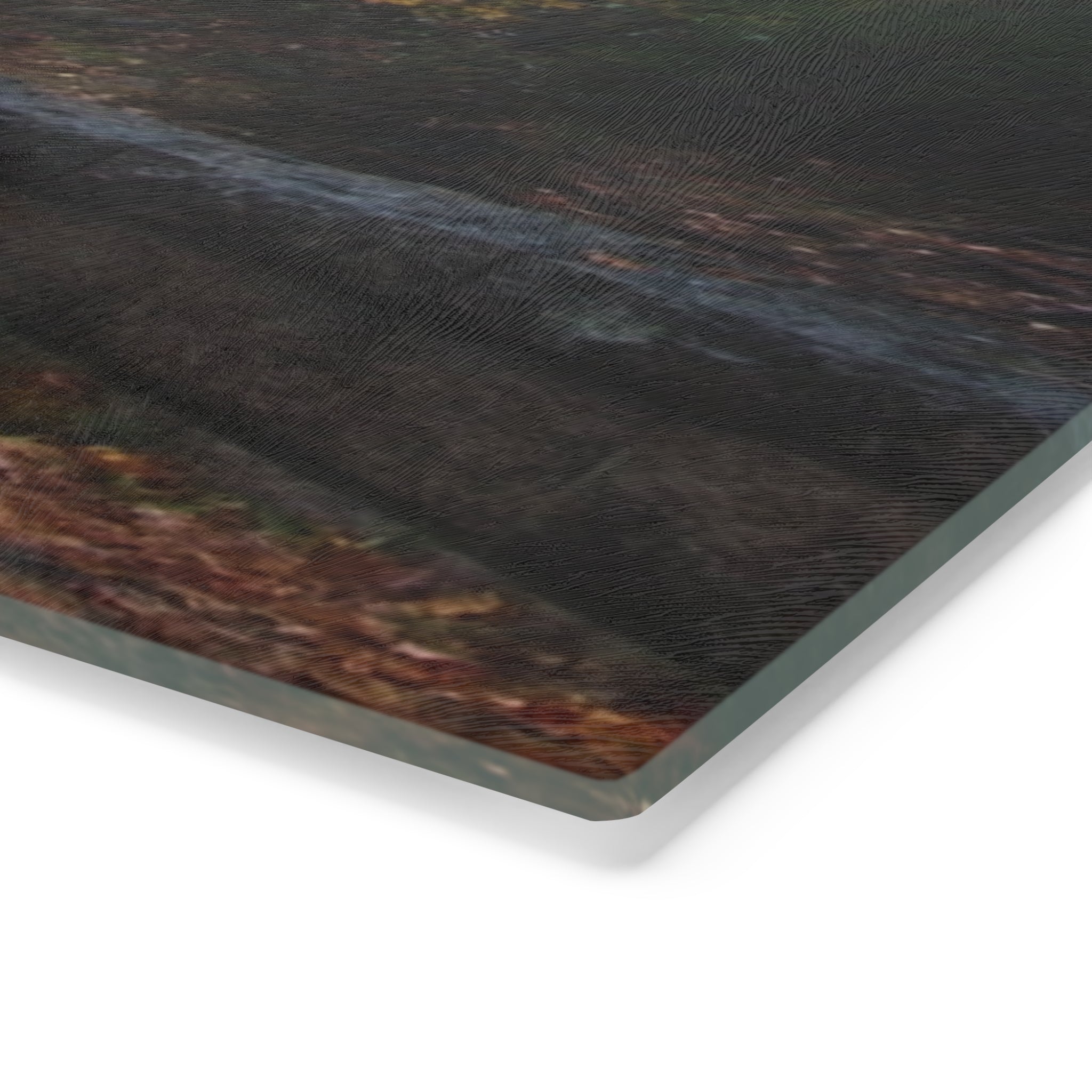 Tempered Glass Cutting Board - Leaf Peeping Carriage Roads Acadia - My Blu Horizon