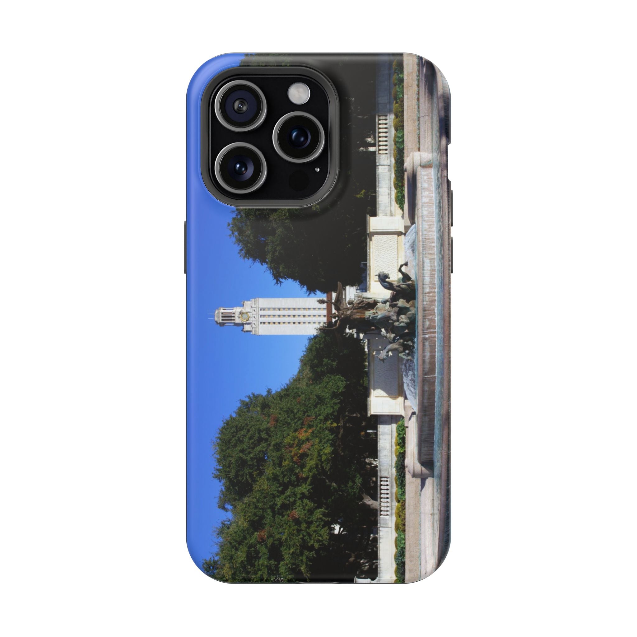 Iphone MagSafe Case - Littlefield Fountain, Texas Longhorns - My Blu Horizon