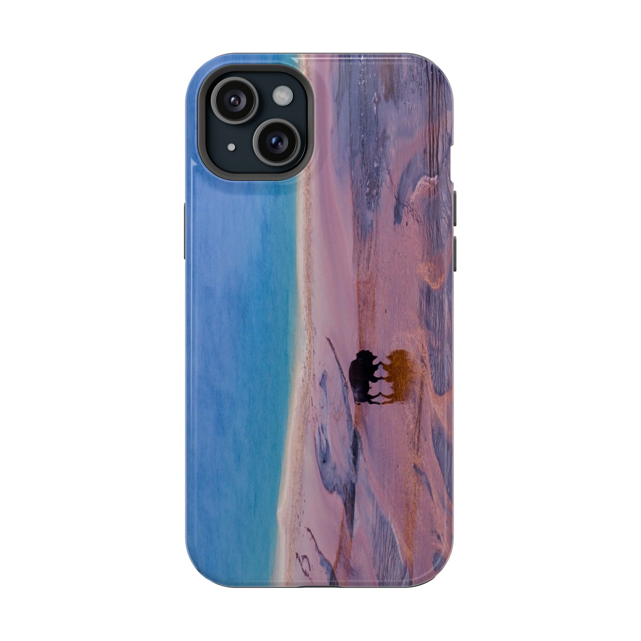 Phone Case - Bison and Grand Prismatic Spring, Yellowstone - My Blu Horizon