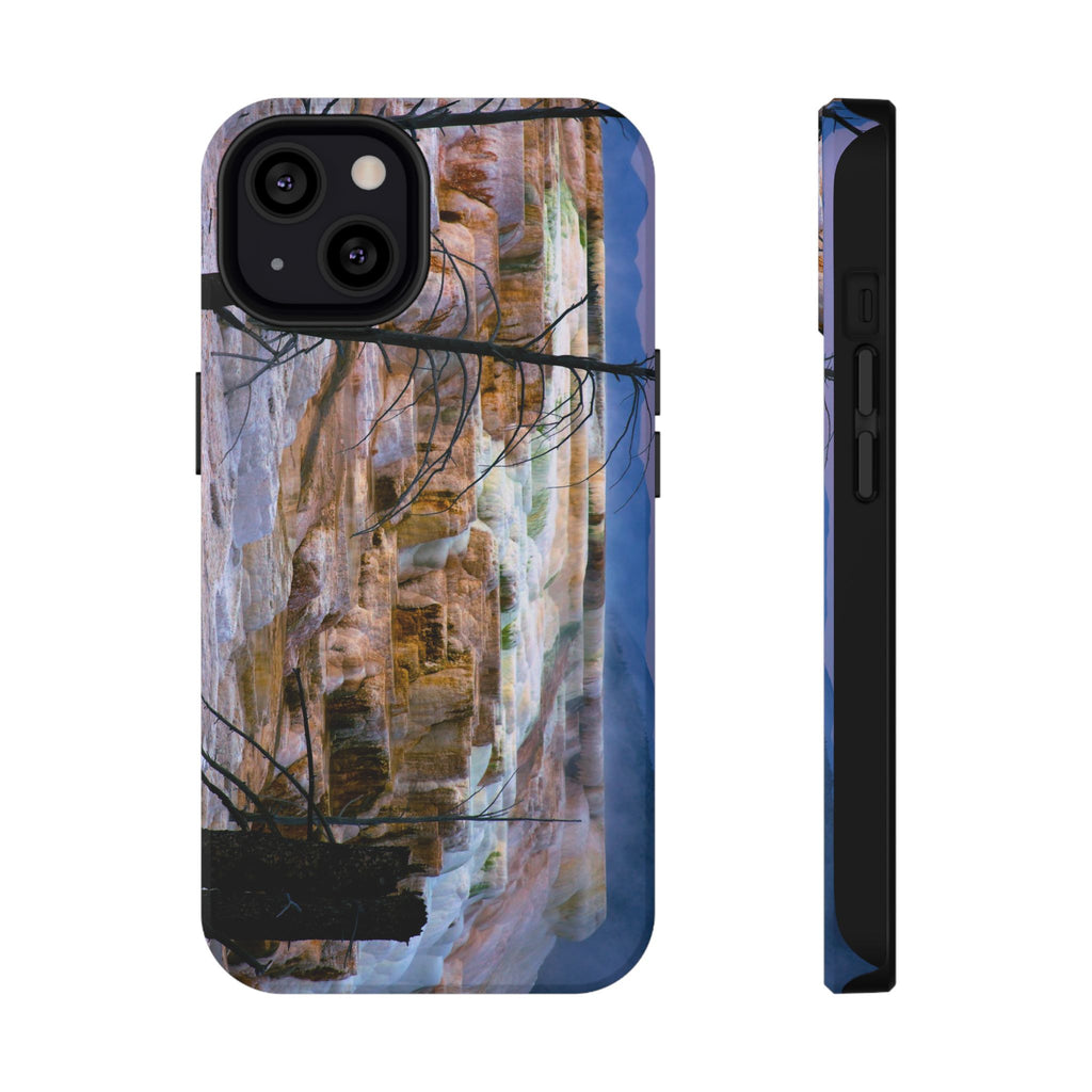 Phone Case - Mammoth Hot Springs Yellowstone - My Blu Horizon