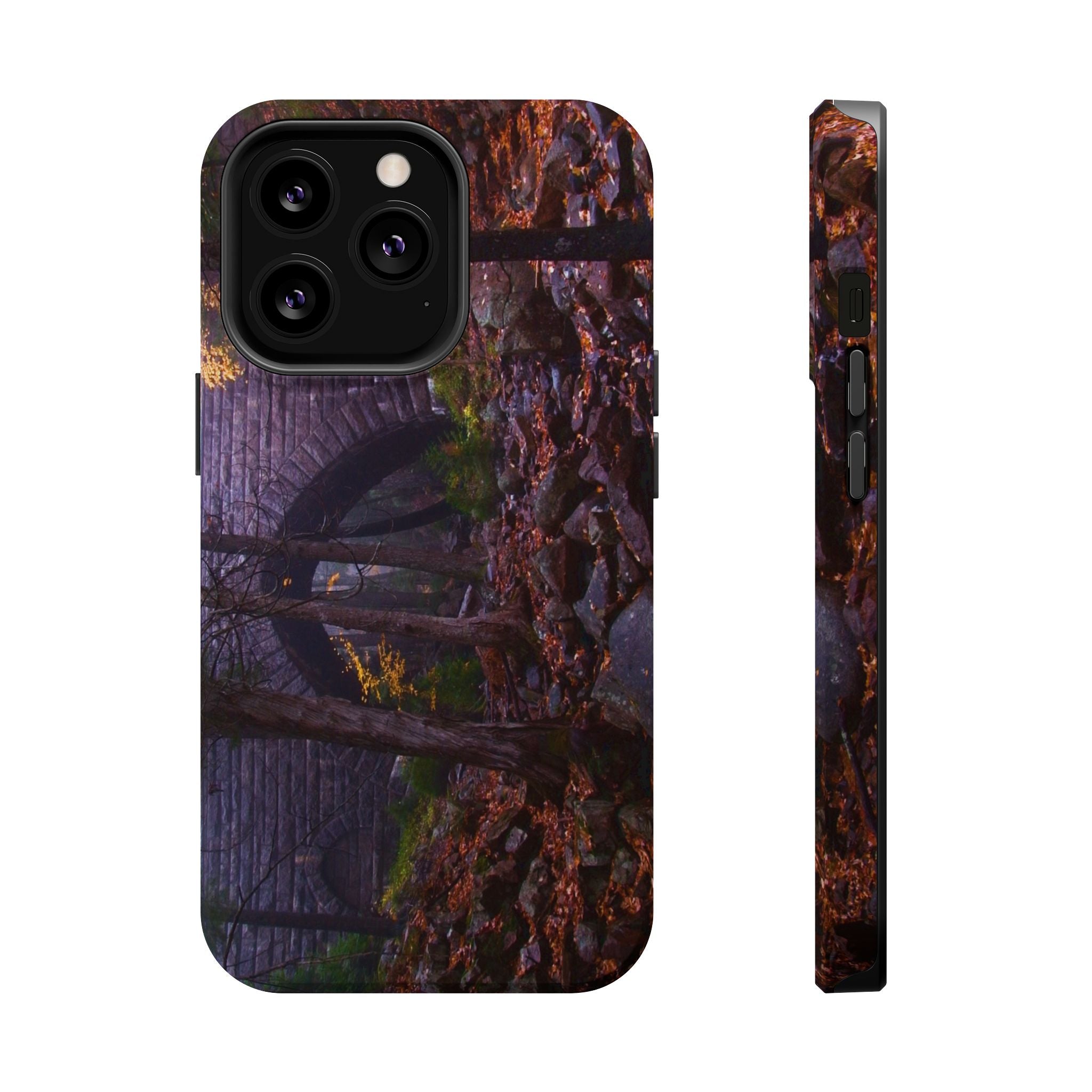 Iphone MagSafe Case - Hemlock Bridge Leaf Peeping, Acadia  - My Blu Horizon