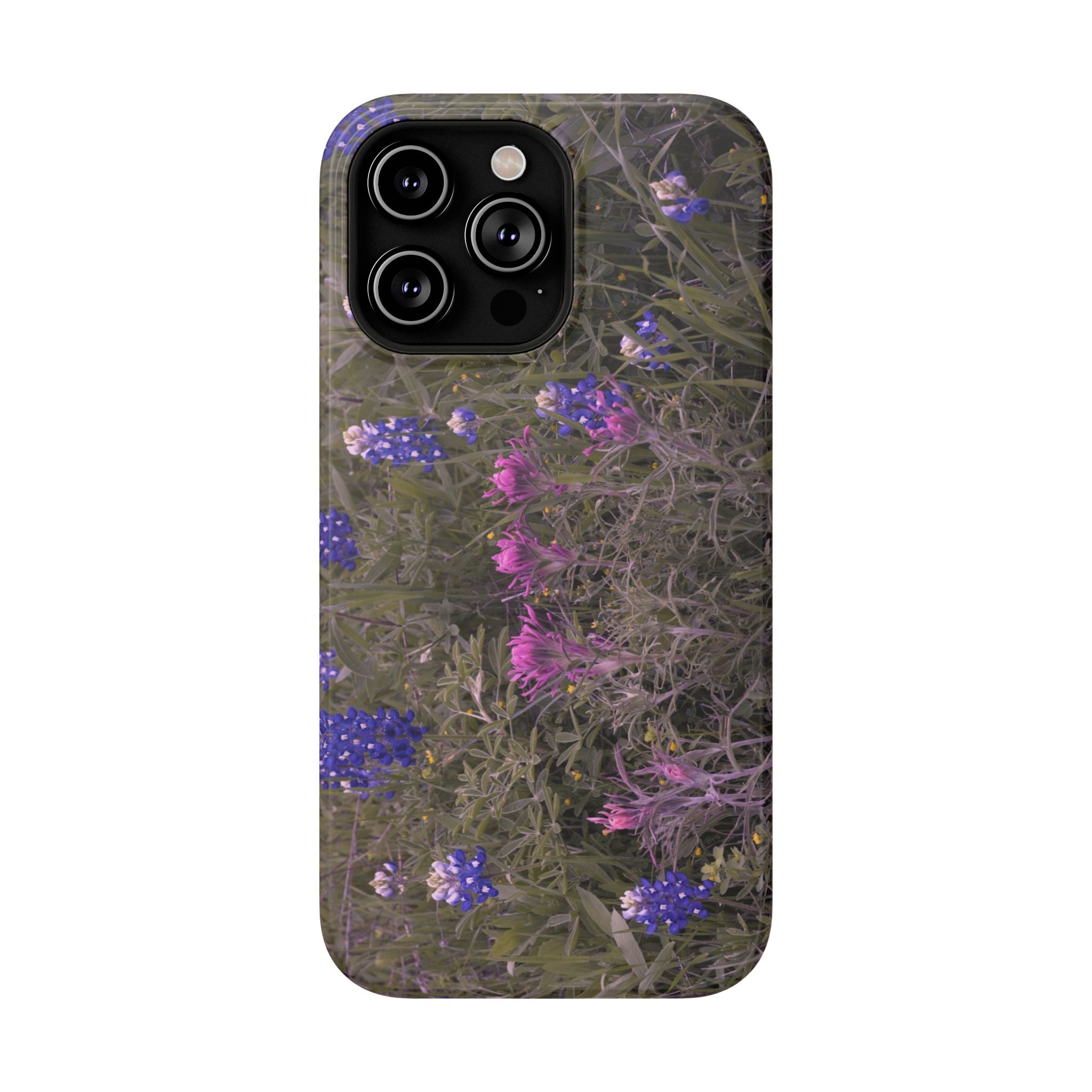 Phone Case - Texas Icons, Bluebonnets and Paintbrushes - My Blu Horizon