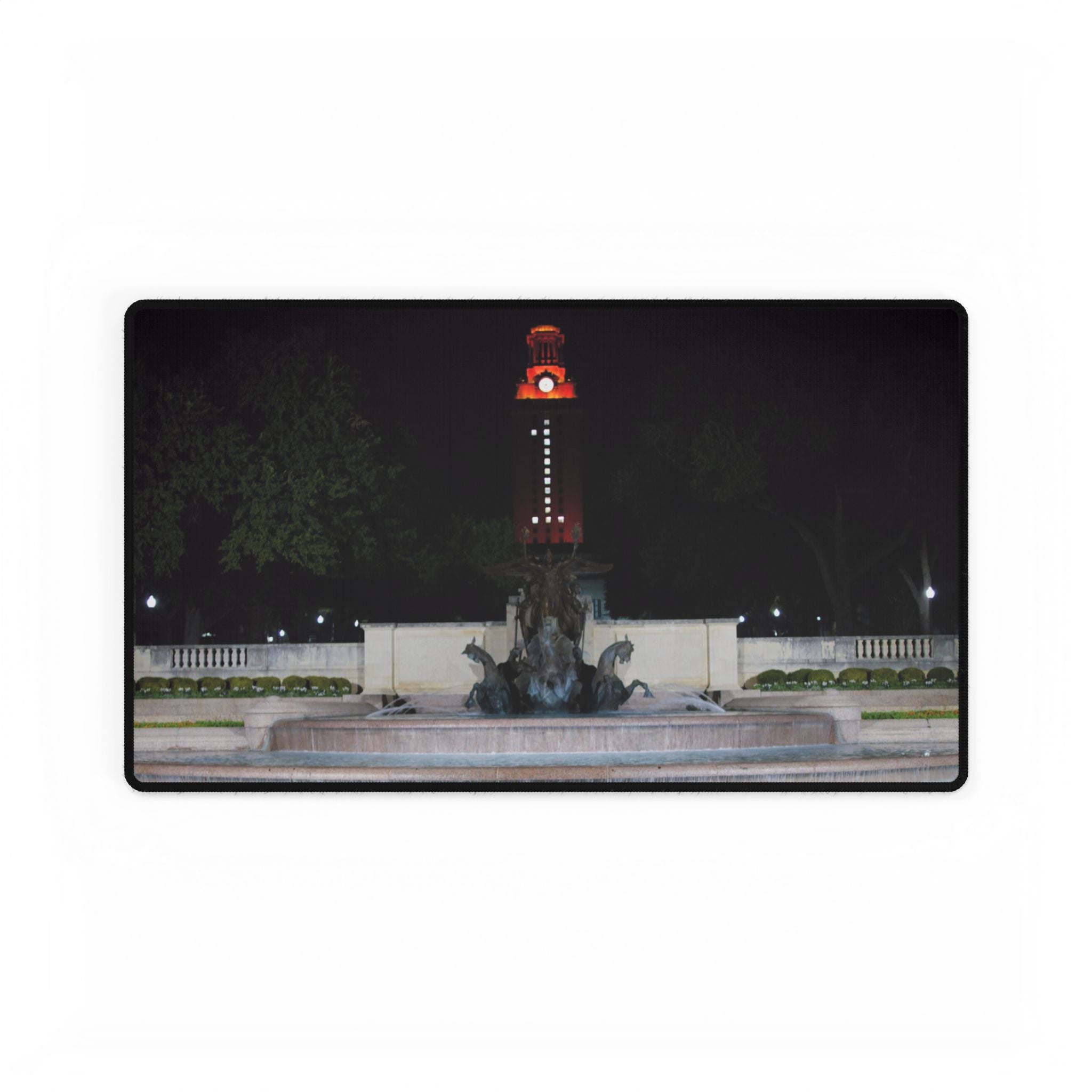 Premium Mouse Pads and Desk Mats - Littlefield Fountain, Texas Longhorns -My Blu Horizon
