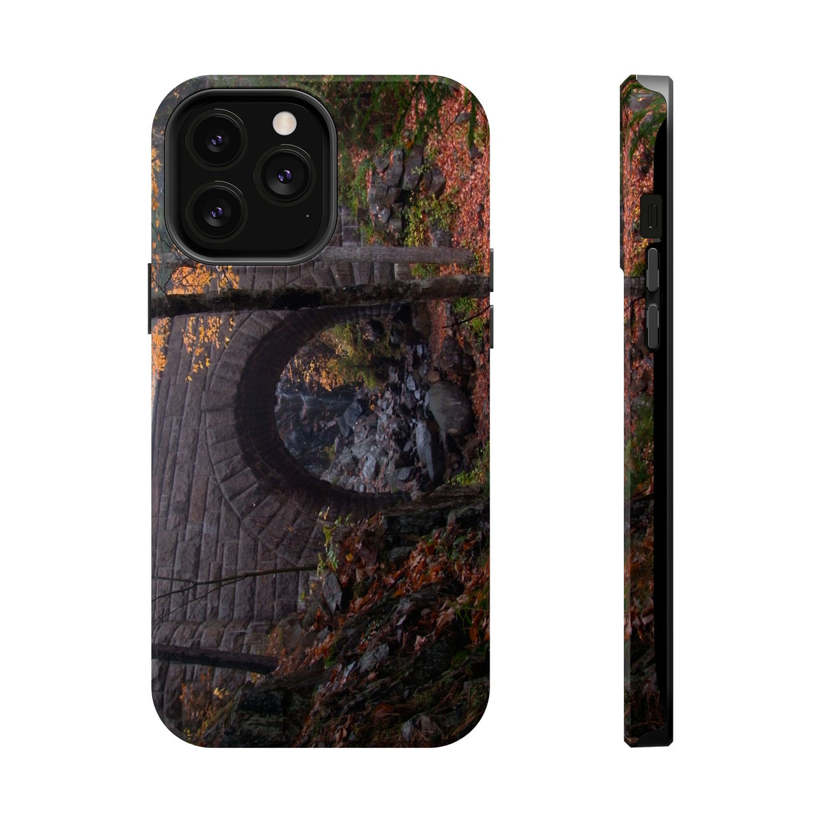 iPhone MagSafe Case | Waterfall Bridge Fall | Acadia National Park | My Blu Horizon