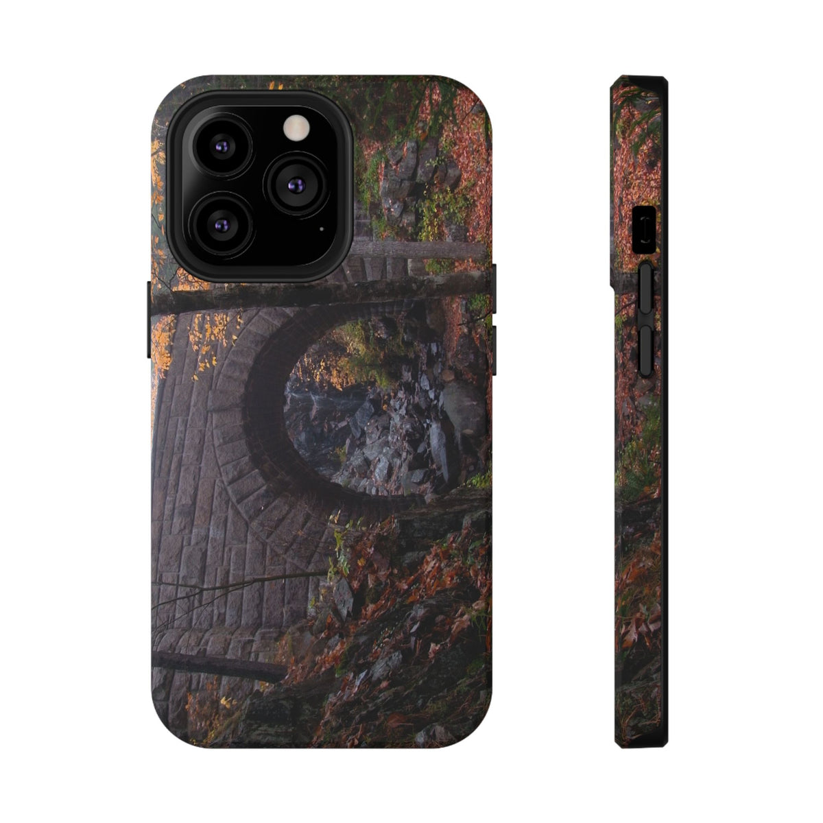 Phone Case  | Waterfall Bridge Fall | Acadia National Park | My Blu Horizon