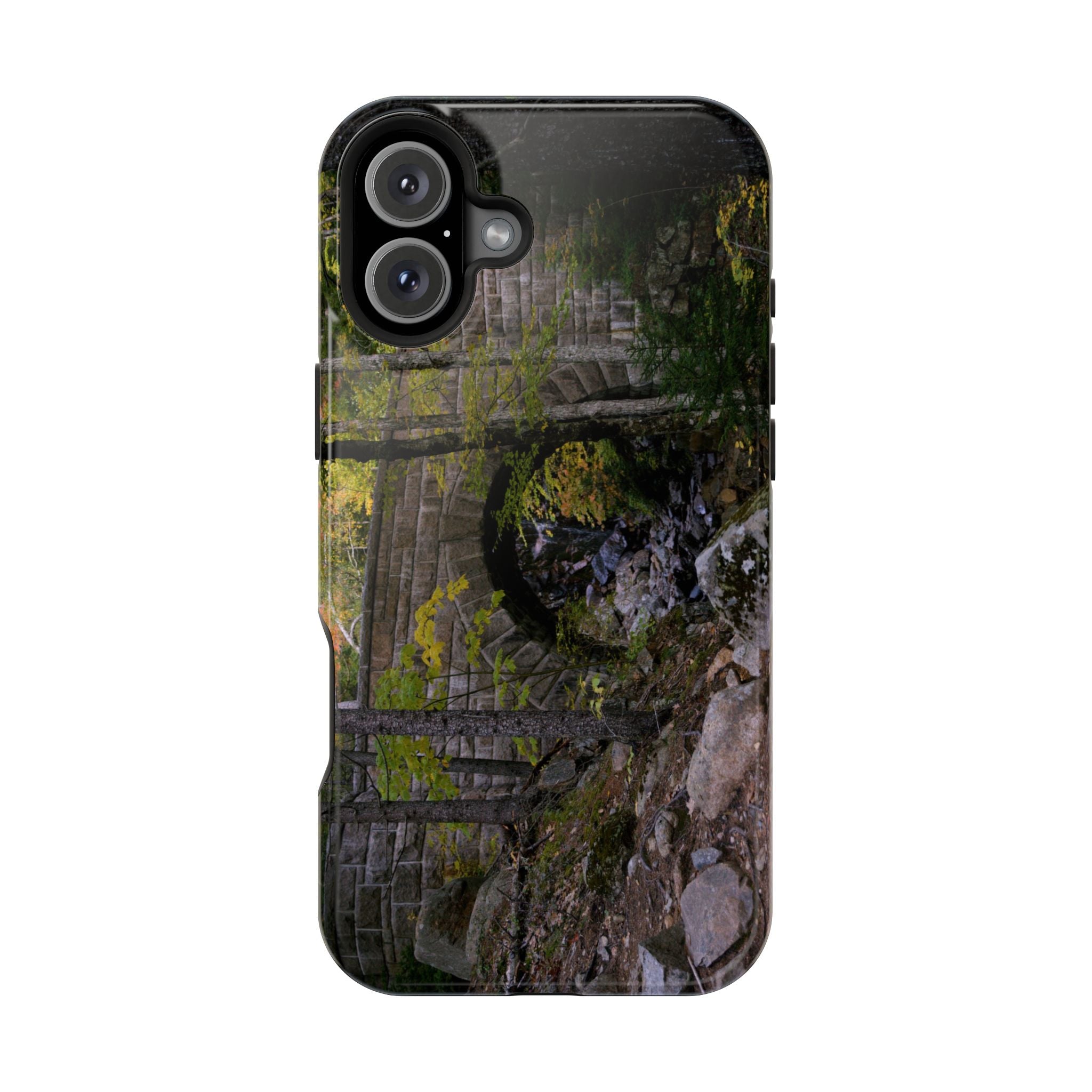 Iphone MagSafe Case - Waterfall Bridge, Acadia - My Blu Horizon