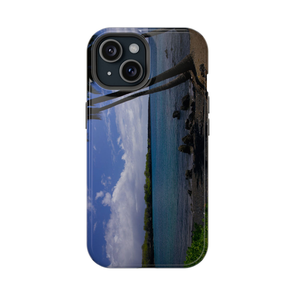 iPhone MagSafe Case | Big Island Black Sand and Blue Ocean | Hawaii | My Blu Horizon