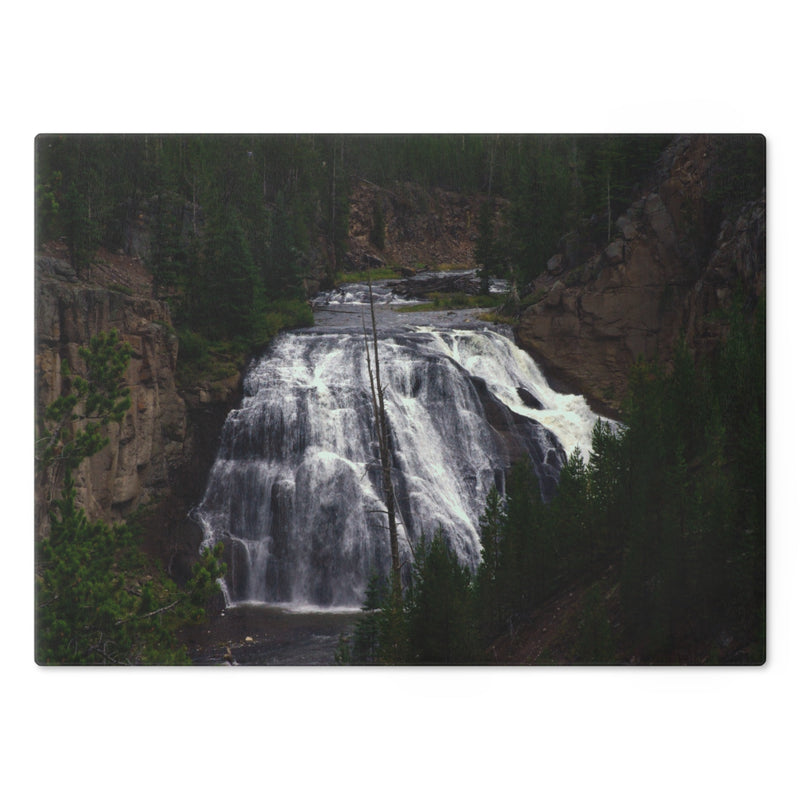 Tempered Glass Cutting Board | Gibbon Falls | Yellowstone National Park | My Blu Horizon