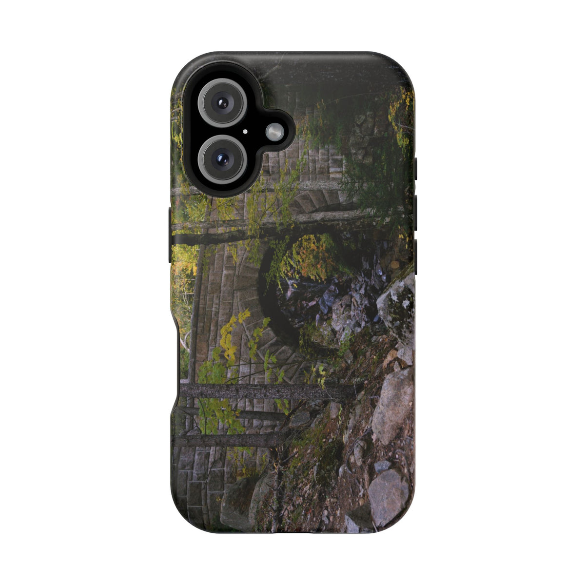 iPhone MagSafe Case | Waterfall Bridge Summer | Acadia National Park | My Blu Horizon