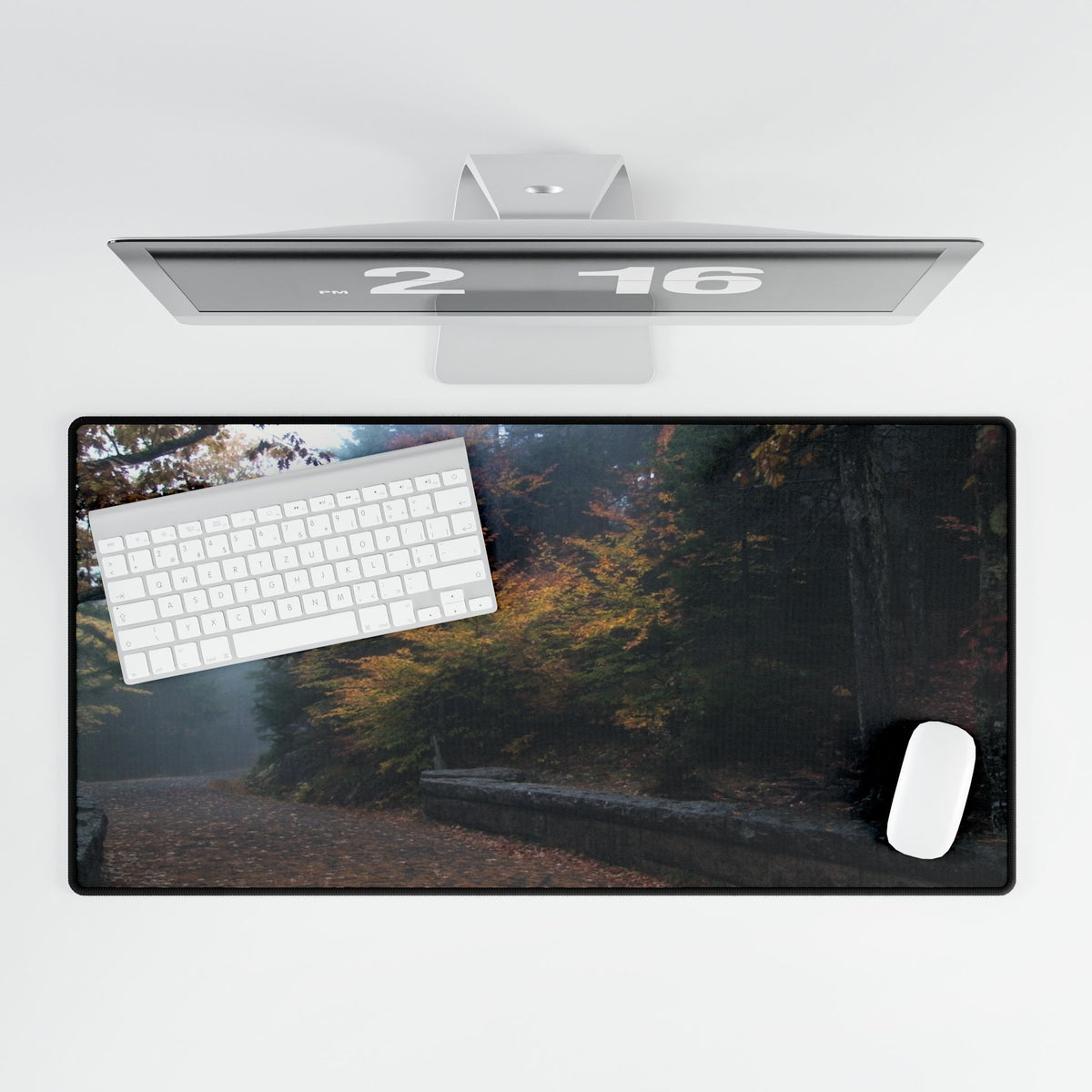 Mouse Pad or Desk Mat | Carriage Road | Acadia National Park | My Blu Horizon