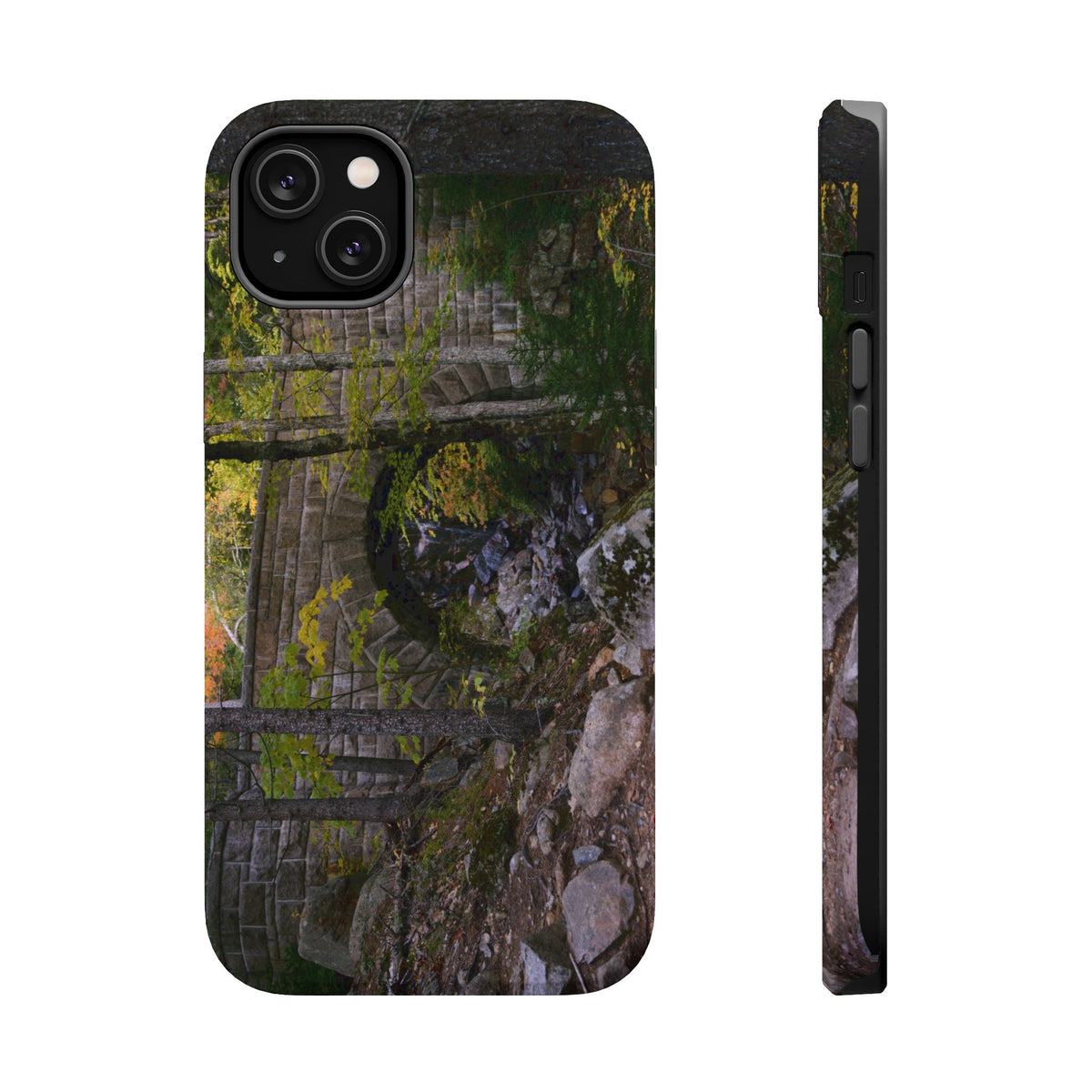 iPhone MagSafe Case | Waterfall Bridge Summer | Acadia National Park | My Blu Horizon