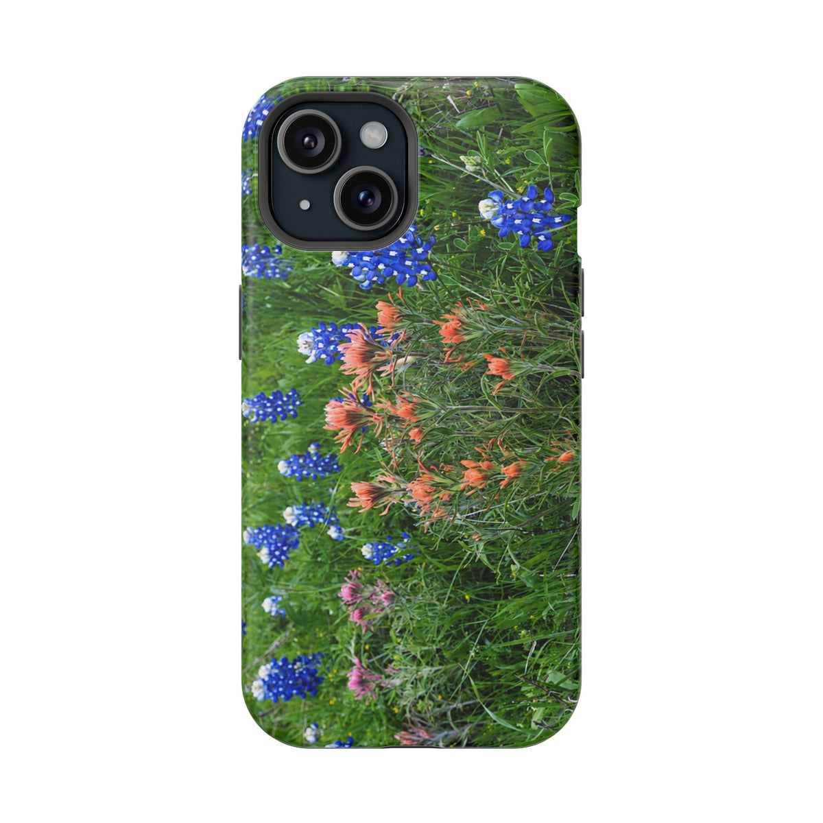 iPhone MagSafe Case | Texas Bluebonnets and Peach Indian Paintbrushes | My Blu Horizon