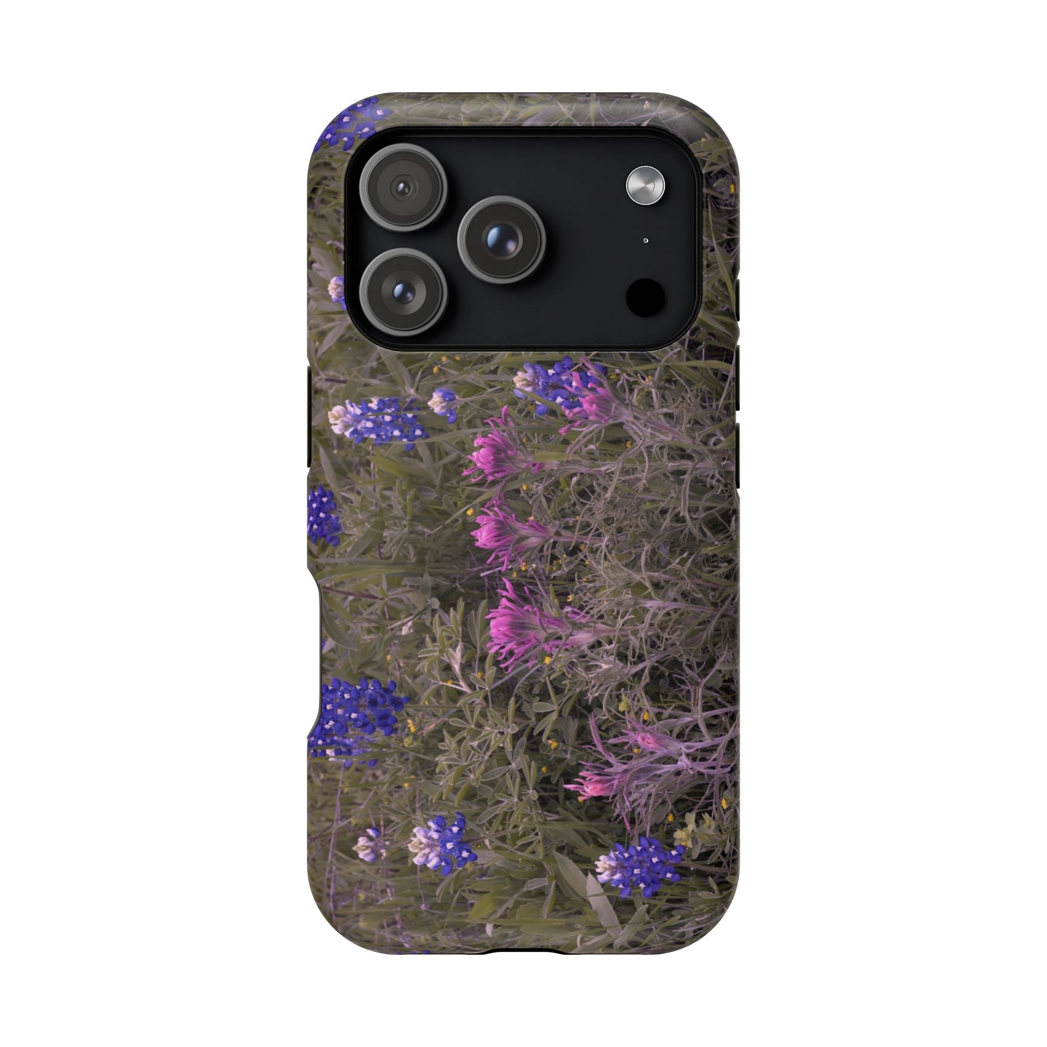 Phone Case - Texas Icons, Bluebonnets and Paintbrushes - My Blu Horizon