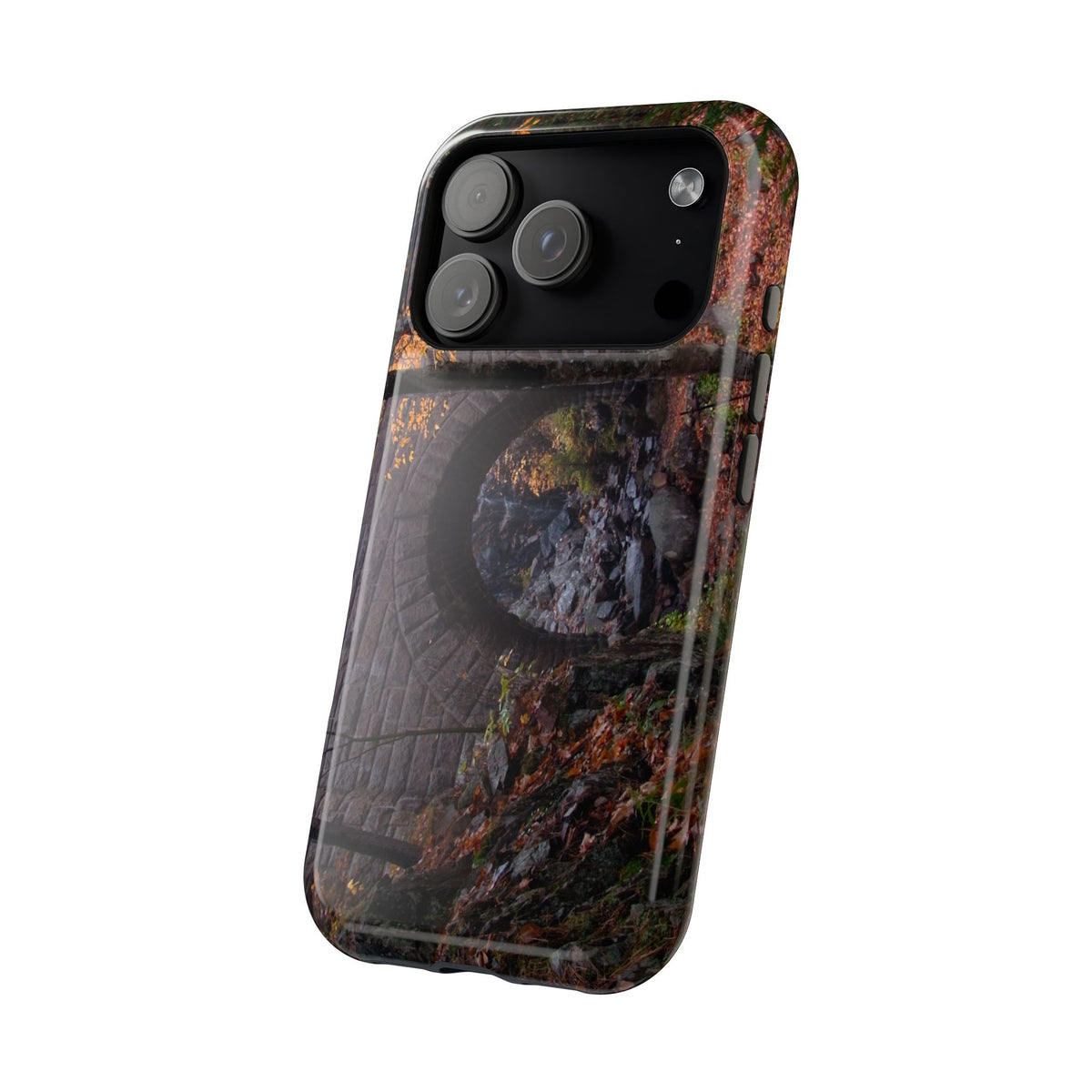 iPhone MagSafe Case | Waterfall Bridge Fall | Acadia National Park | My Blu Horizon