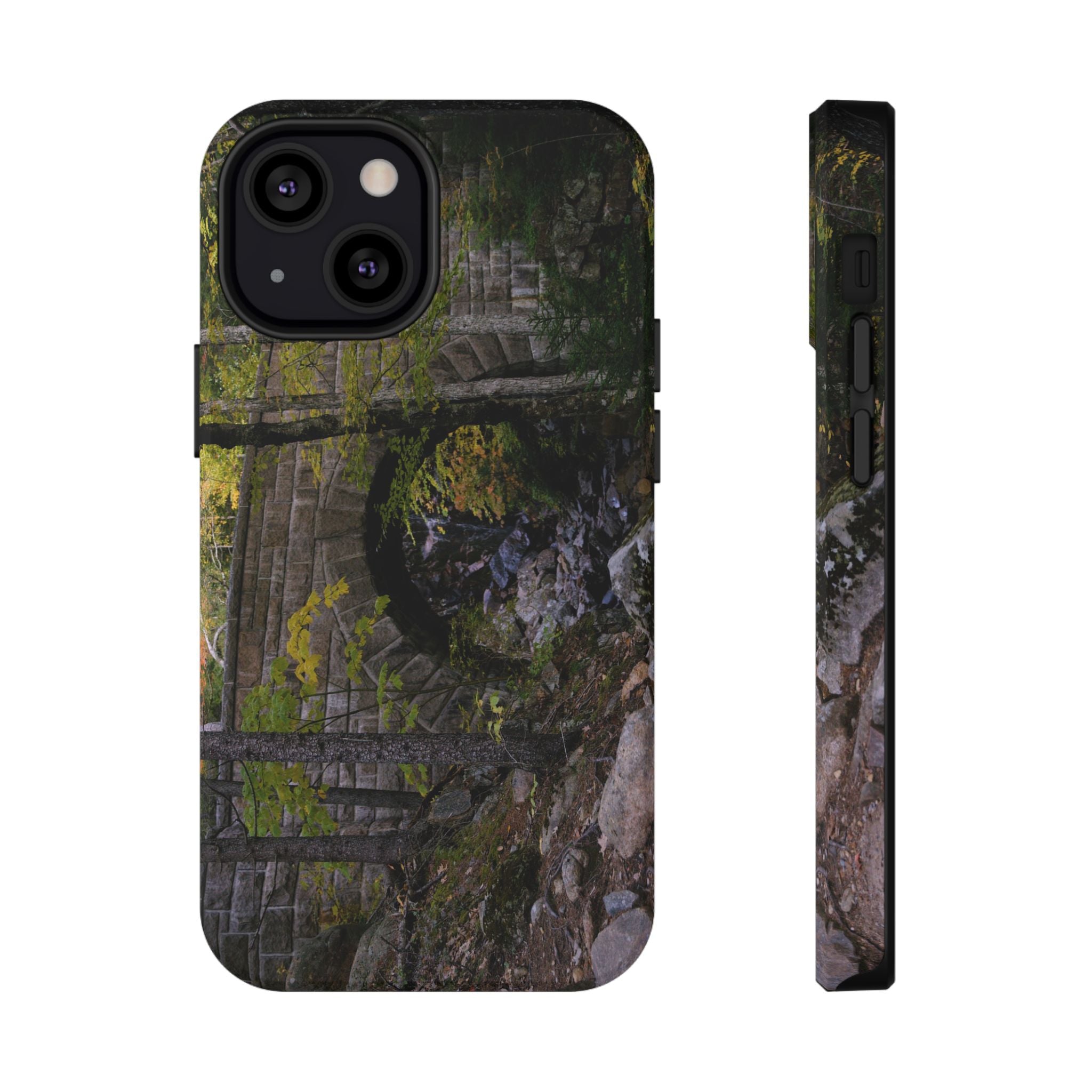 Phone Case | Waterfall Bridge Summer | Acadia National Park | My Blu Horizon