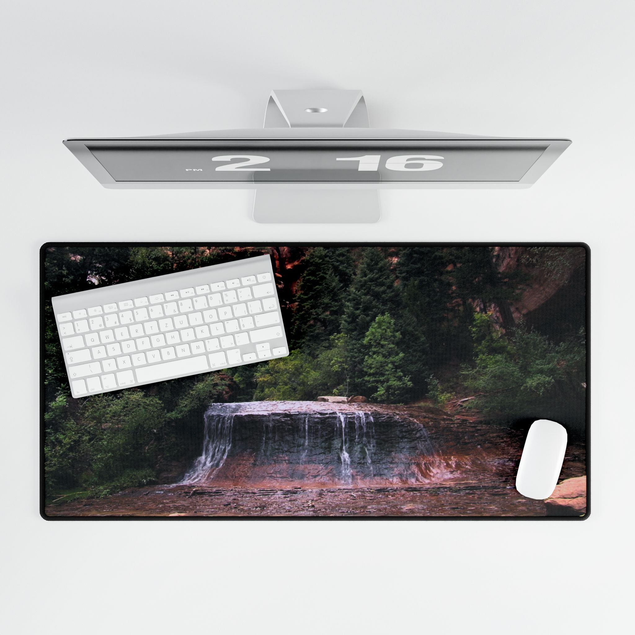 Premium Mouse Pad or  Desk Mat | Arch Angel Cascades | Zion National Park | My Blu Horizon