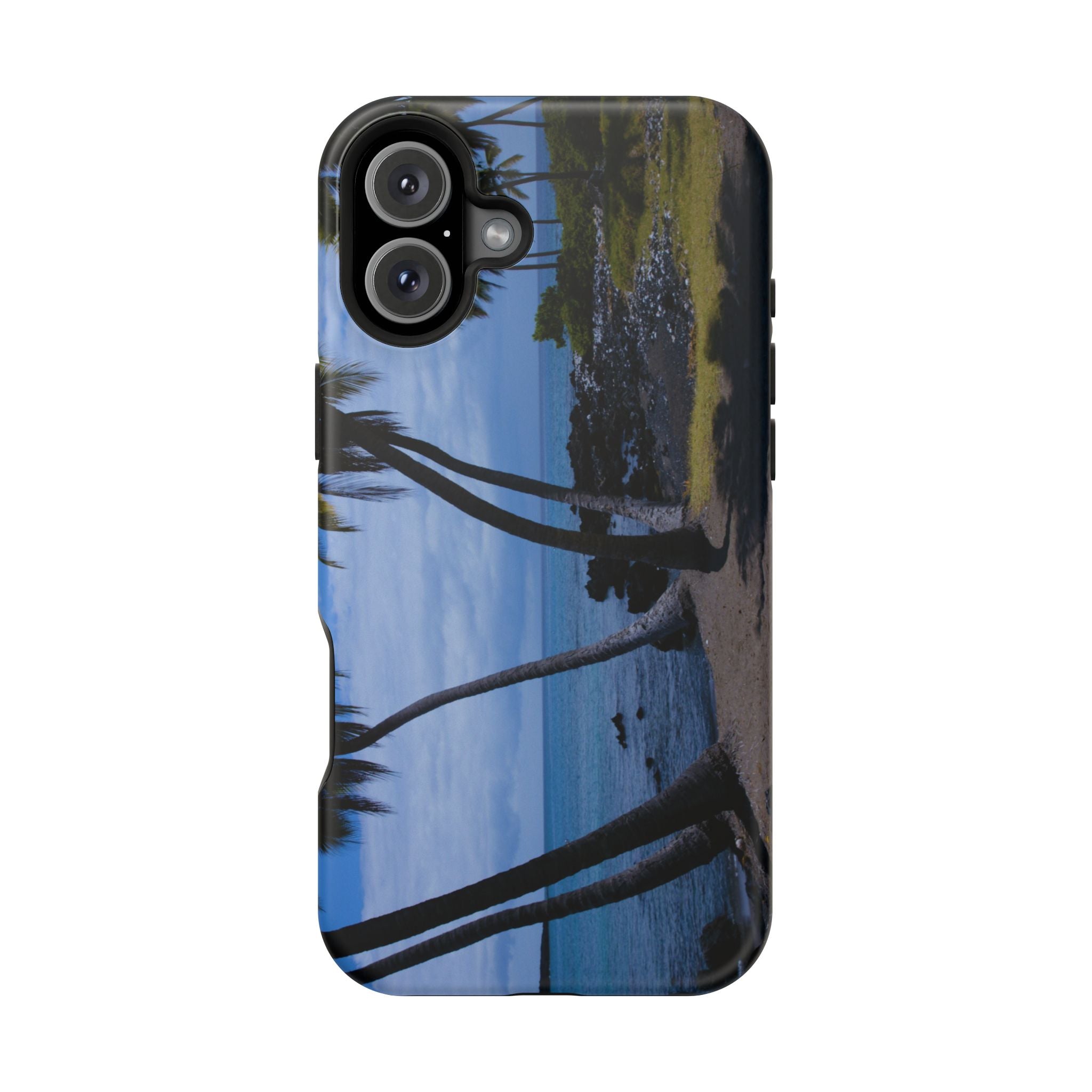 Iphone MagSafe Case - Hawaiian Beach and Palm Trees - My Blu Horizon