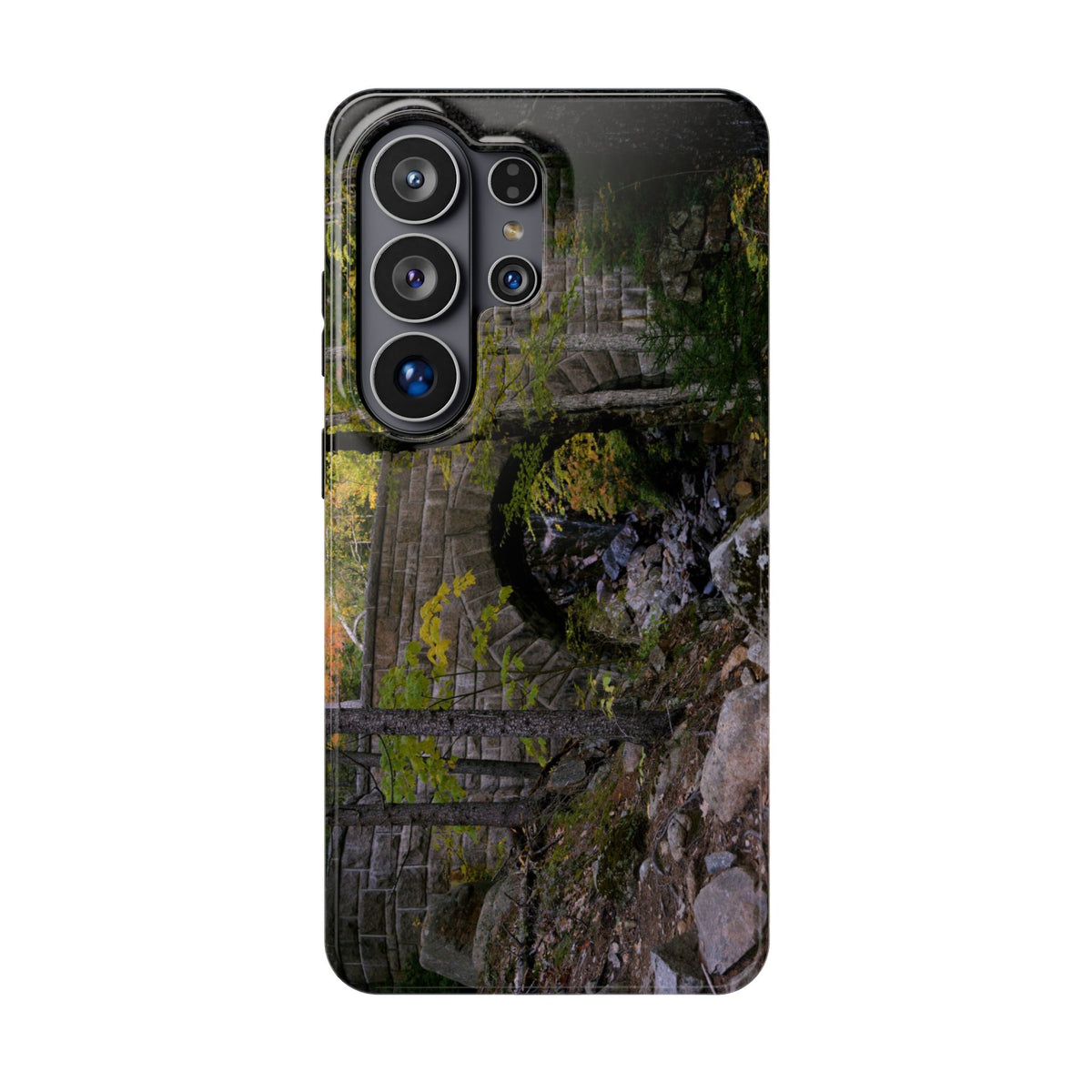 Phone Case | Waterfall Bridge Summer | Acadia National Park | My Blu Horizon