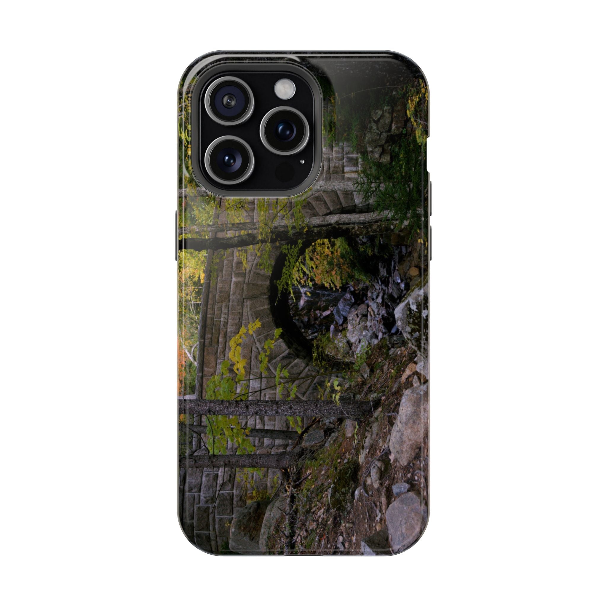 Phone Case | Waterfall Bridge Summer | Acadia National Park | My Blu Horizon
