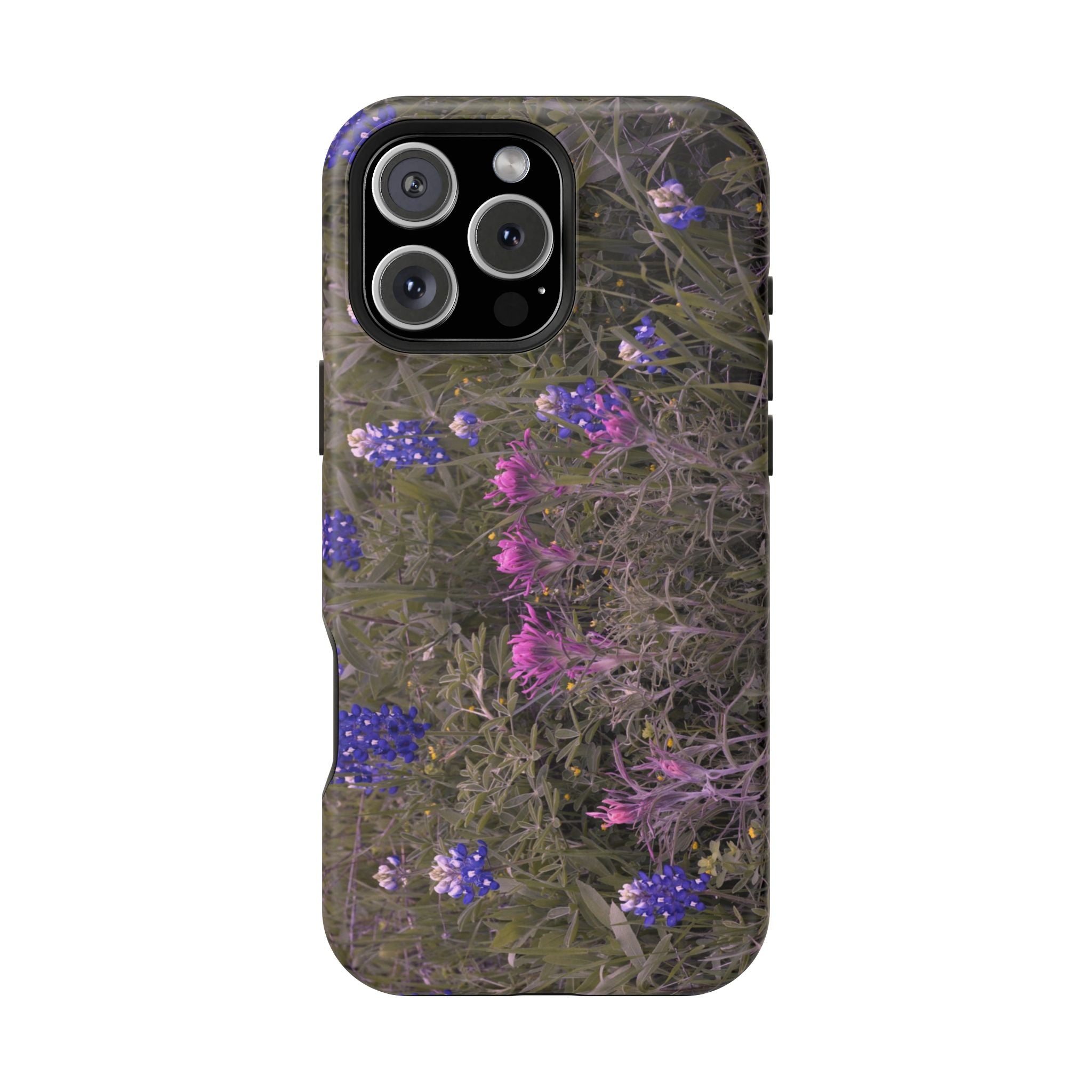 Phone Case - Texas Icons, Bluebonnets and Paintbrushes - My Blu Horizon