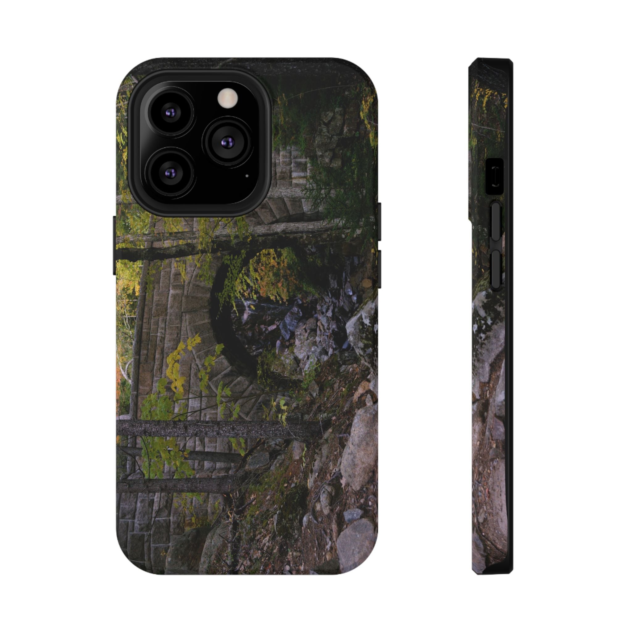 Phone Case | Waterfall Bridge Summer | Acadia National Park | My Blu Horizon