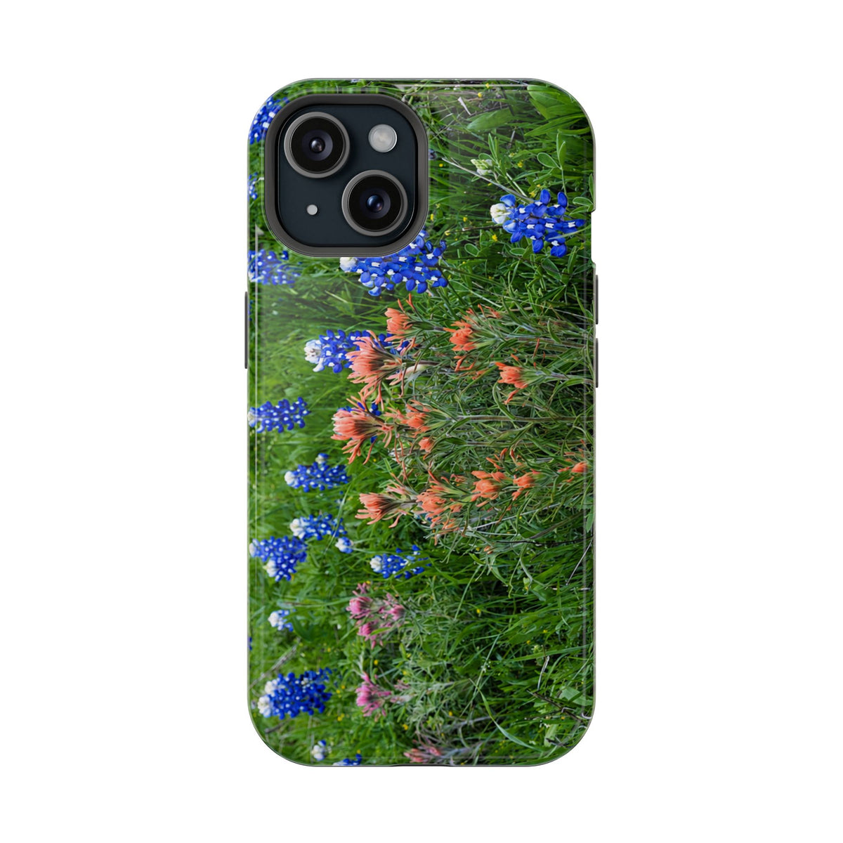 iPhone MagSafe Case | Texas Bluebonnets and Peach Indian Paintbrushes | My Blu Horizon