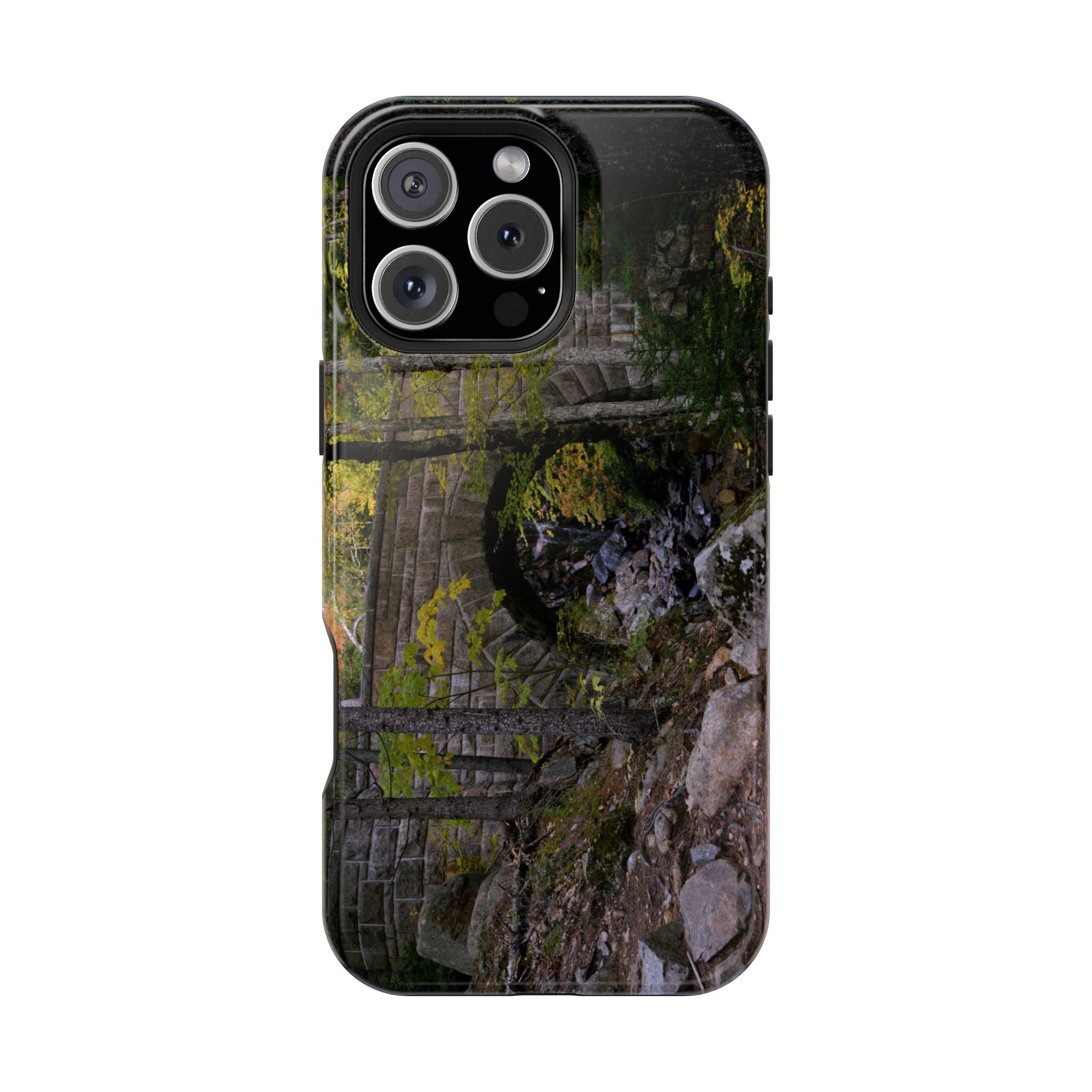 Iphone MagSafe Case - Waterfall Bridge, Acadia - My Blu Horizon