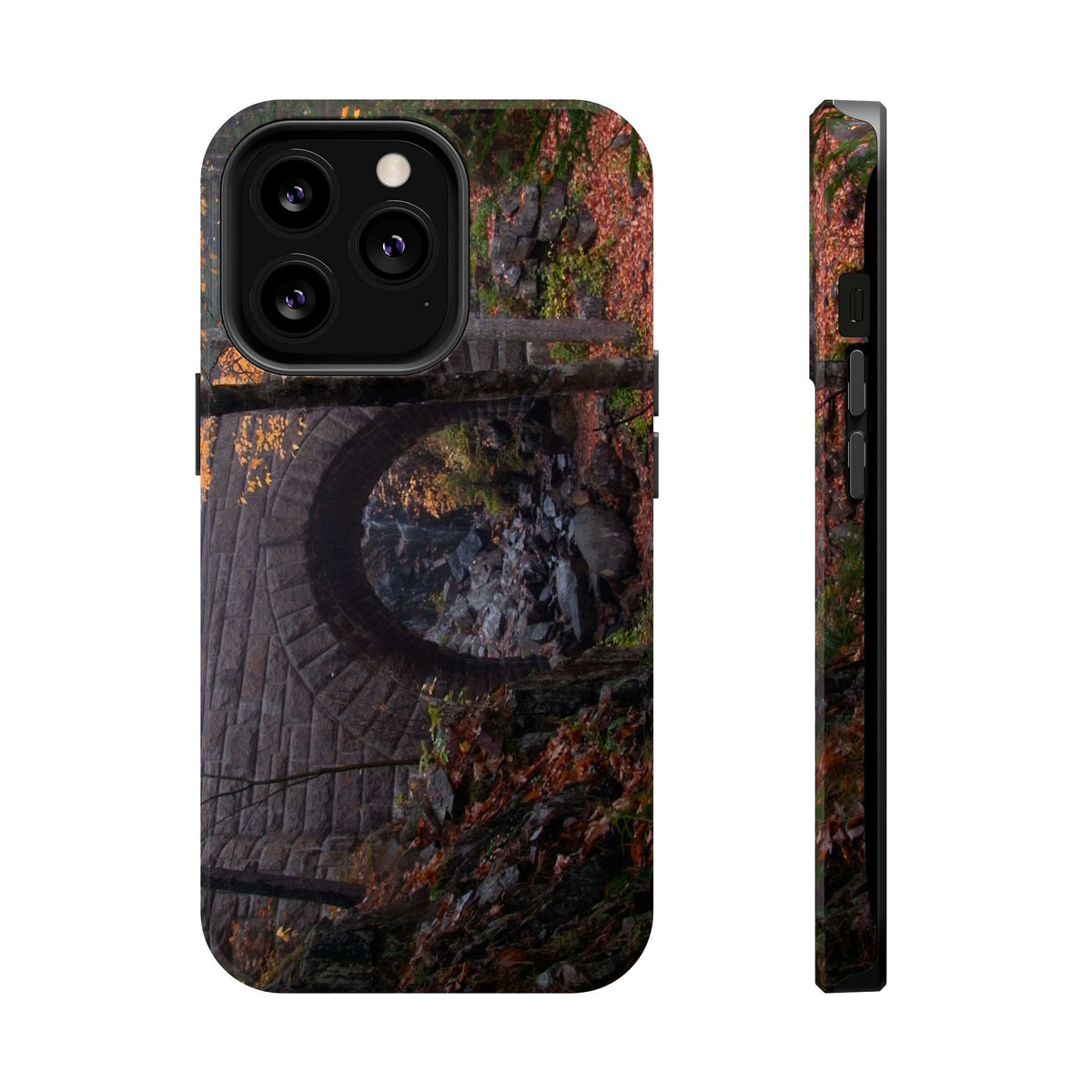 iPhone MagSafe Case | Waterfall Bridge Fall | Acadia National Park | My Blu Horizon