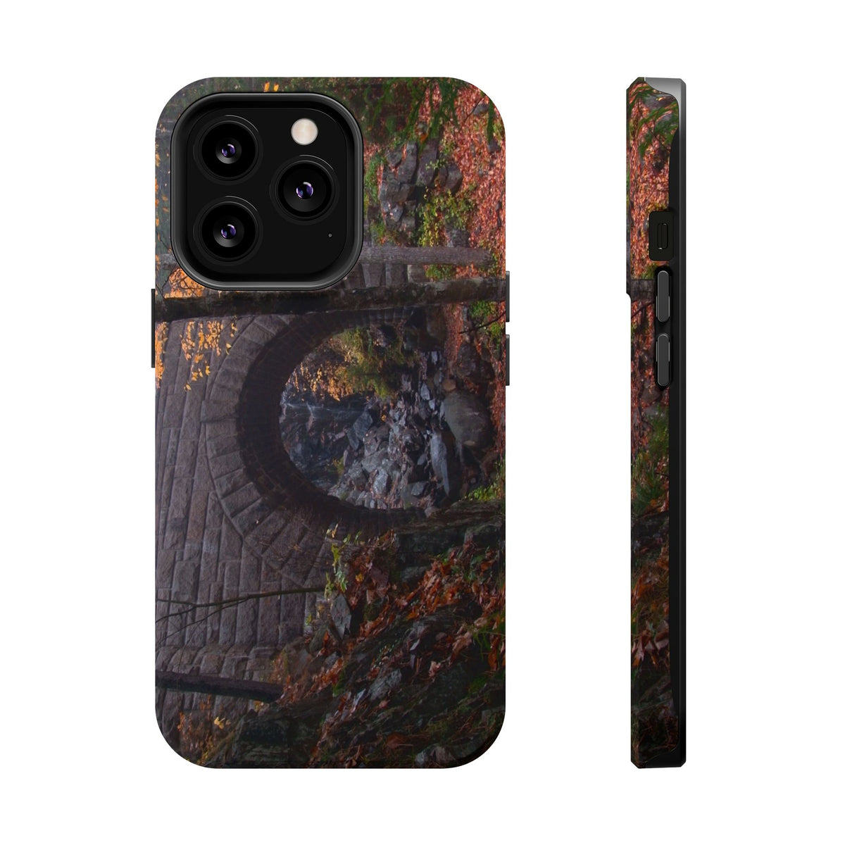 iPhone MagSafe Case | Waterfall Bridge Fall | Acadia National Park | My Blu Horizon