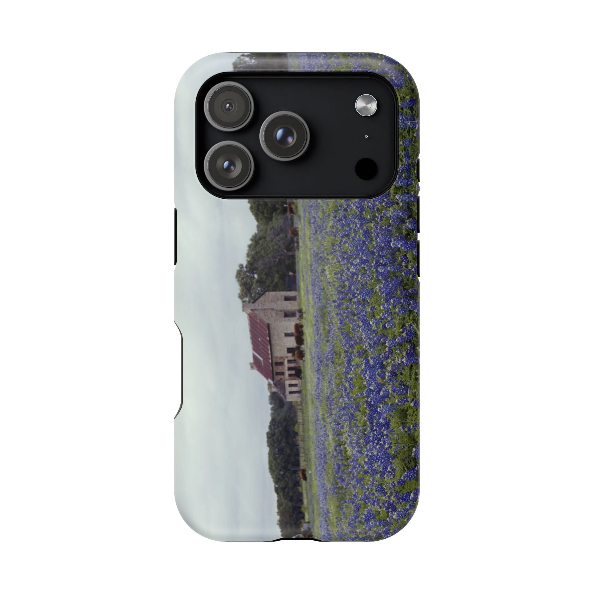 Iphone MagSafe Case - Marble Falls Bluebonnet House - My Blu Horizon
