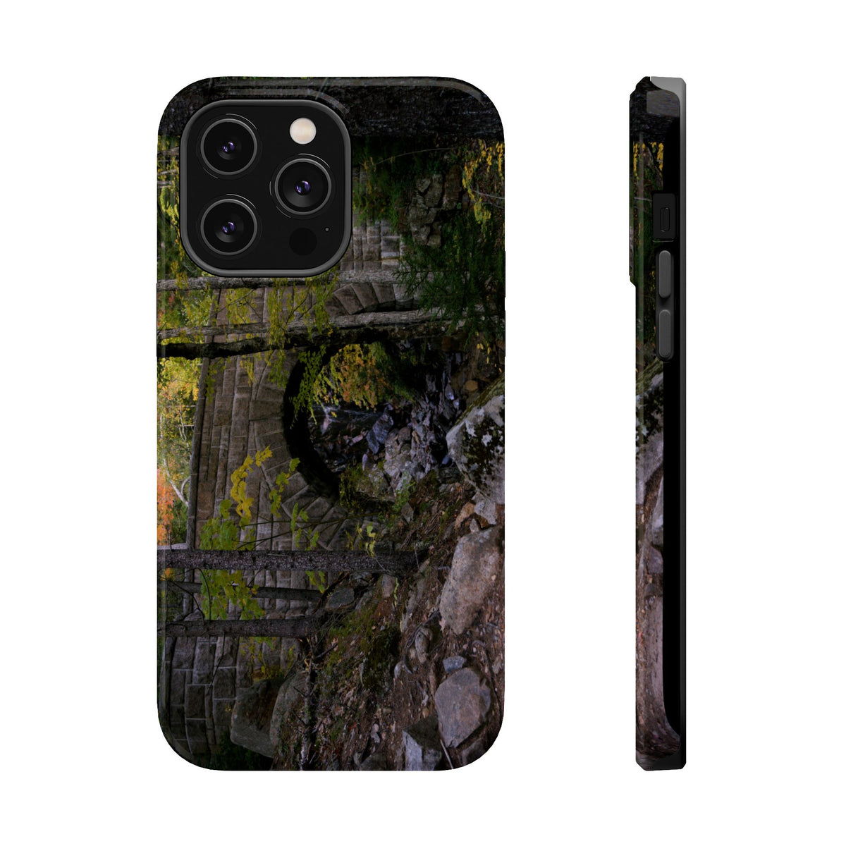 iPhone MagSafe Case | Waterfall Bridge Summer | Acadia National Park | My Blu Horizon
