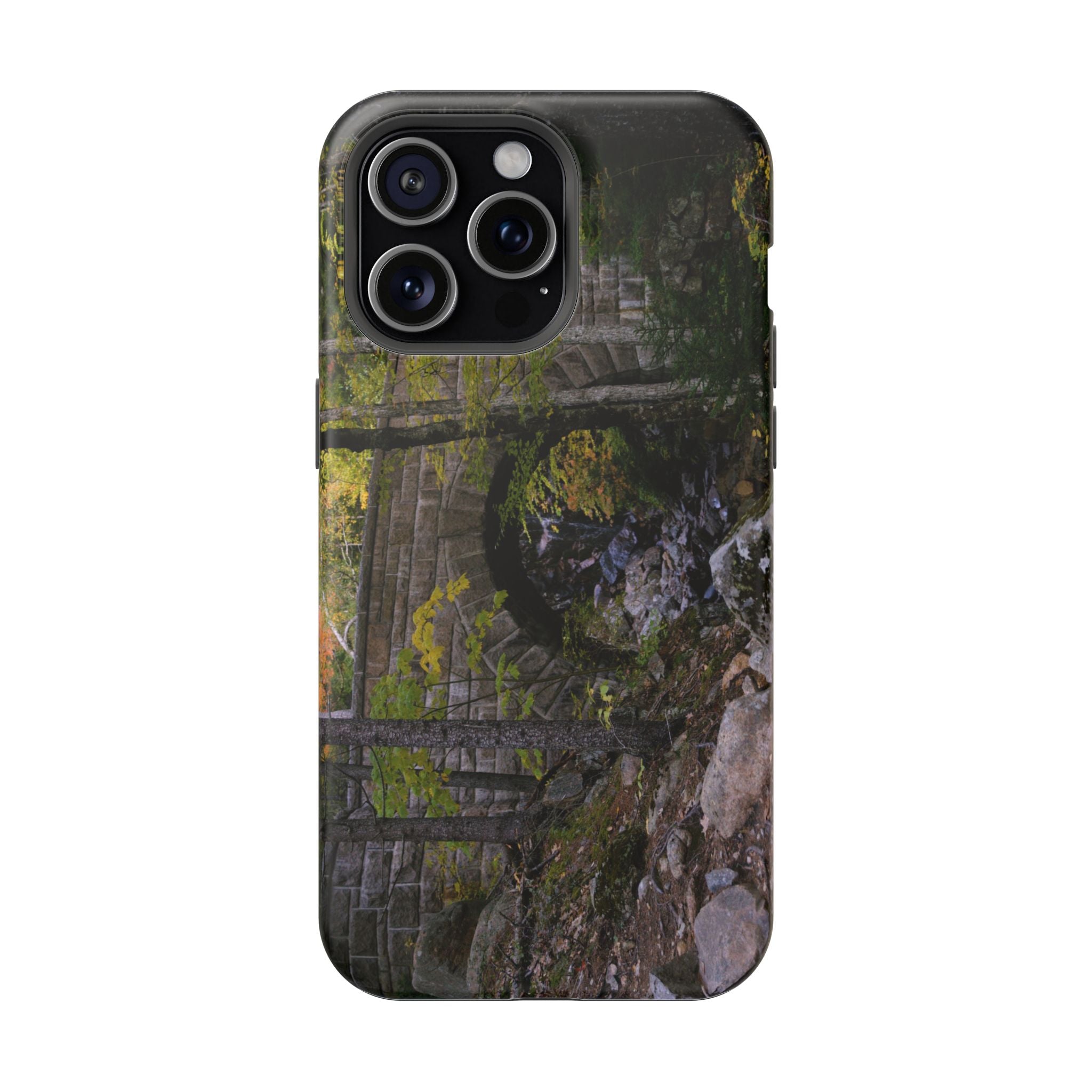 Phone Case | Waterfall Bridge Summer | Acadia National Park | My Blu Horizon